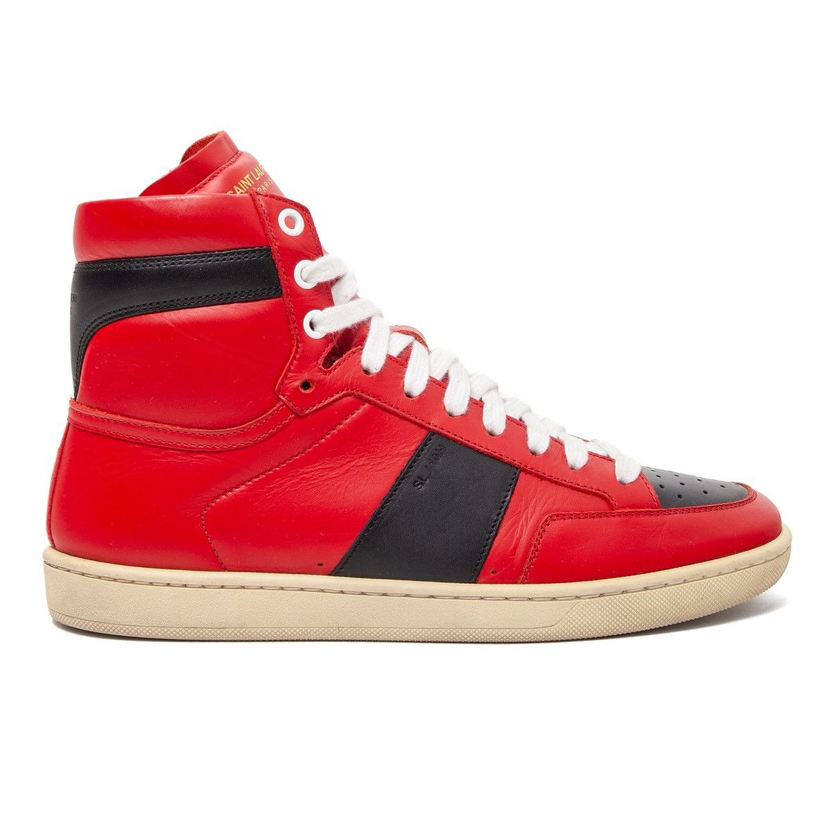 Yves Saint Laurent Saint Laurent mens high top embroidered logo