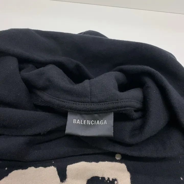 Balenciaga Balenciaga Logo Print Hooded Sweatshirt Men 0079-2507 Size US S / EU 44-46 / 1 - 5 Thumbnail