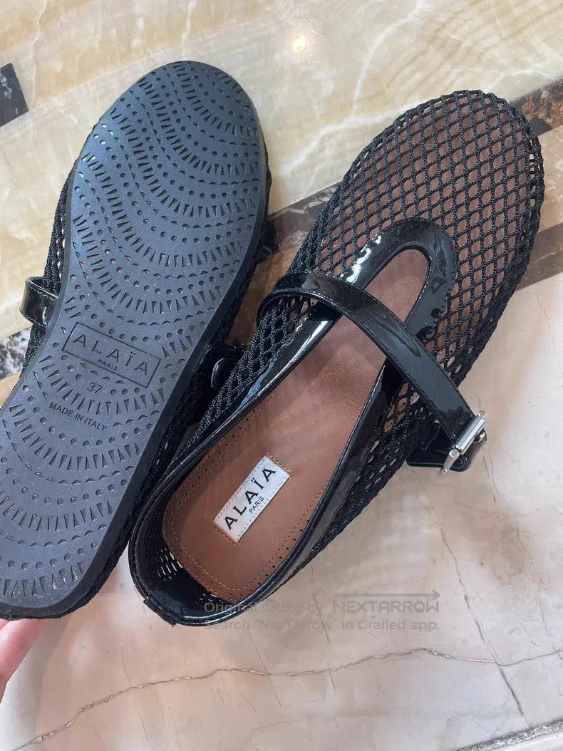 Alaia Alaia Mary Jane Single Shoes, Fishnet Shoes Size US 6.5 / IT 36.5 - 3 Thumbnail