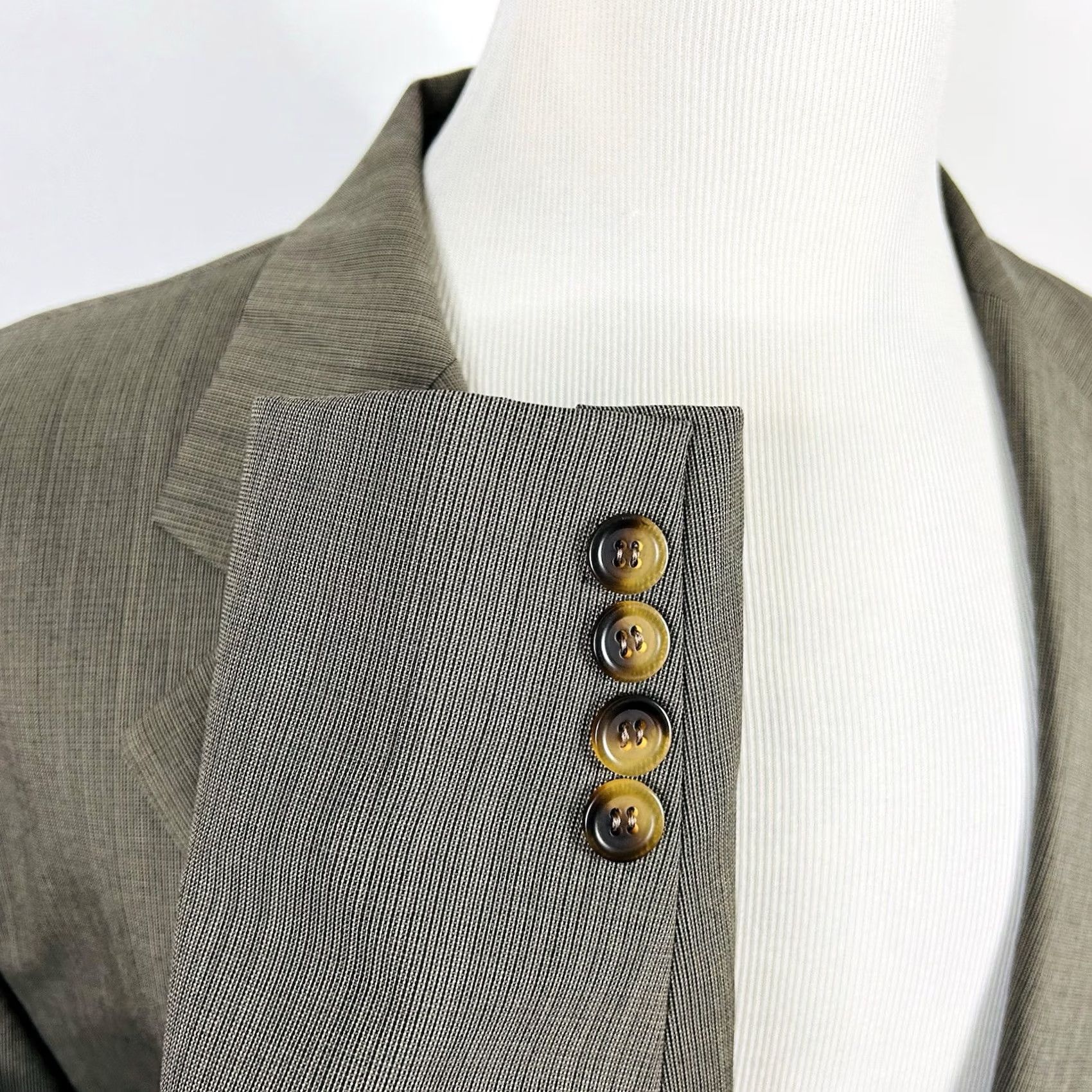 Chaps Chaps Ralph Lauren Sport Coat 50L Wool Beige Plaid Two-Button Lined Vented Men Jacket Coat Size US XS / EU 42 / 0 - 5 Thumbnail