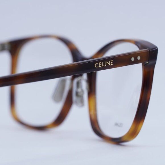 Celine Celine CL50027J 056 Eyeglasses Light Havana 55mm Square Size ONE SIZE - 5 Thumbnail