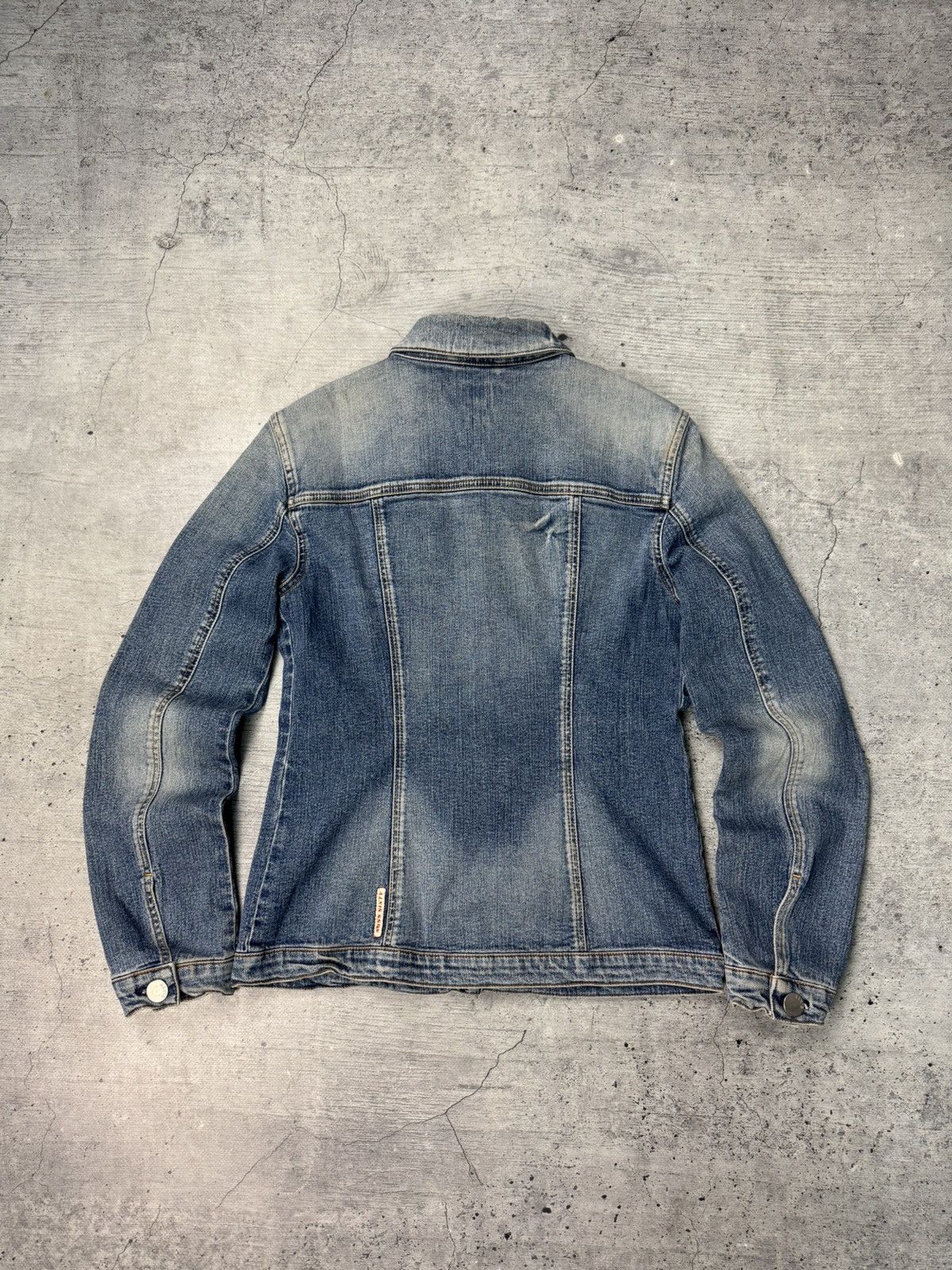 Miss Sixty Vintage Y2K Miss Sixty Denim Biker Jacket Washed Avantgarde Size L / US 10 / IT 46 - 10 Thumbnail