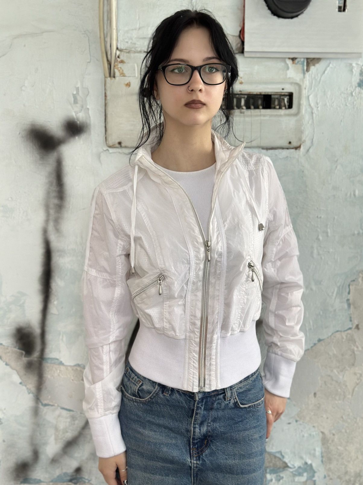 If Six Was Nine VTG Women’s River Island Windbreaker Jacket Size 38 Grunge Size M / US 6-8 / IT 42-44 - 1 Thumbnail