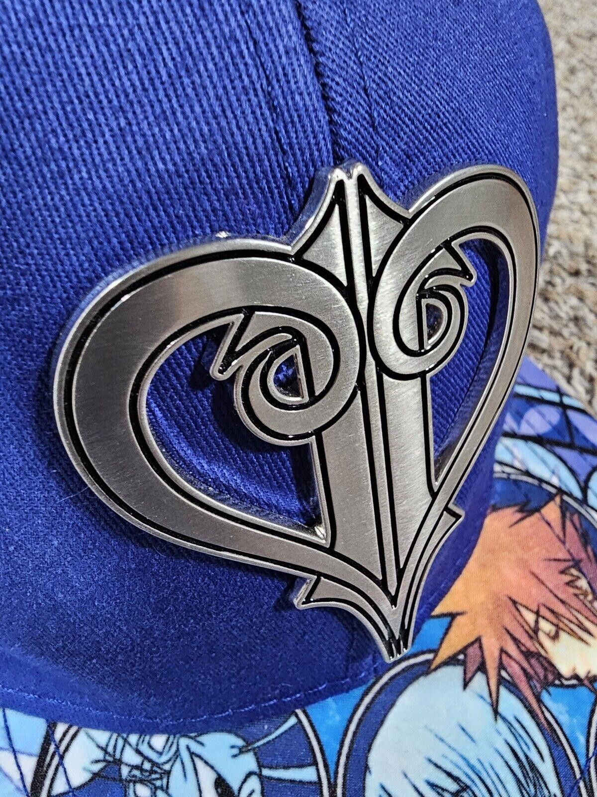Disney Kingdom Hearts Disney Blue Hat Metal Emblem SnapBack Size ONE SIZE - 4 Thumbnail