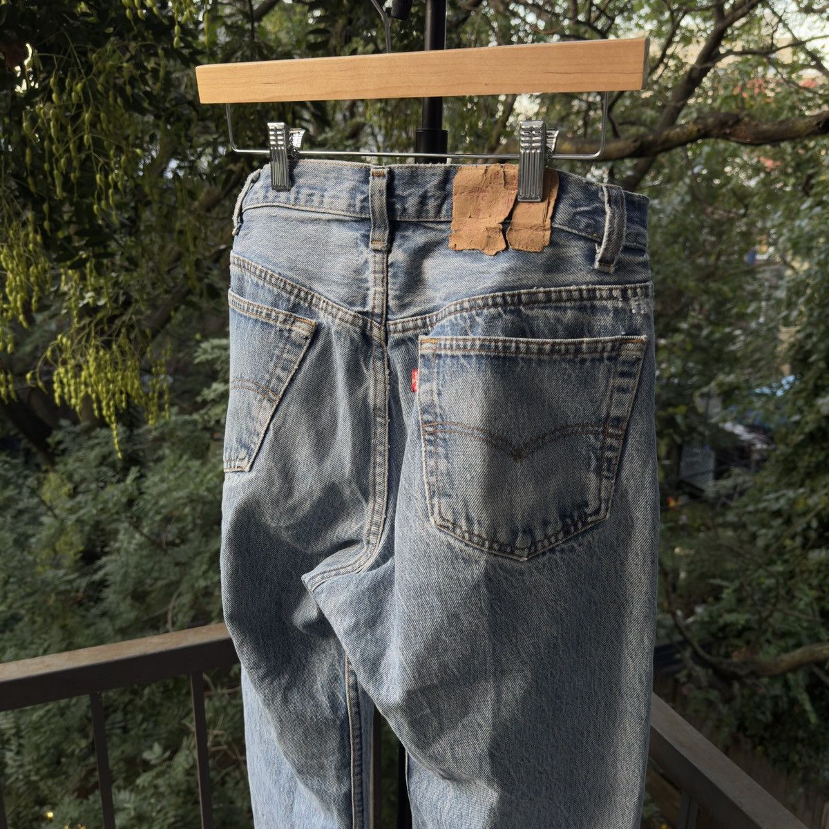 Levi's 90s Levi's 501 Thrashed Faded Distressed Jeans ERD Grunge Size US 29 - 4 Thumbnail