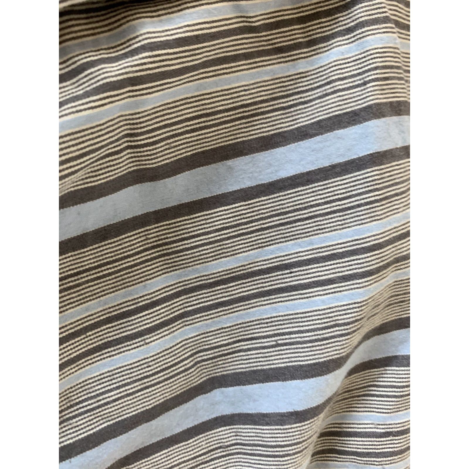 Vintage Mimi Maternity Long Sleeve Button Front Striped Top Women’s M Blue Shirt Blouse Size M / US 6-8 / IT 42-44 - 3 Thumbnail