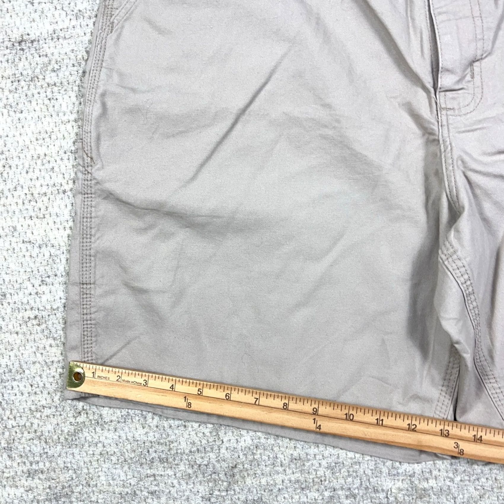 Carhartt VINTAGE Carhartt Shorts Men 42 Bermuda Relaxed Cargo Pocket Tan 90s Hip Hop Hipster Rockabilly Classic Baggy Canvas Cotton Size US 42 / EU 58 - 6 Thumbnail