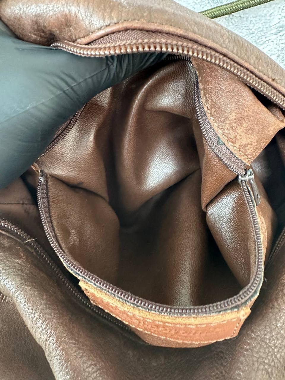 Leather × Russell & Bromley × Vintage Russell & Bromley Vintage Leather Sling Bag Croc Embossed Size ONE SIZE - 12 Thumbnail