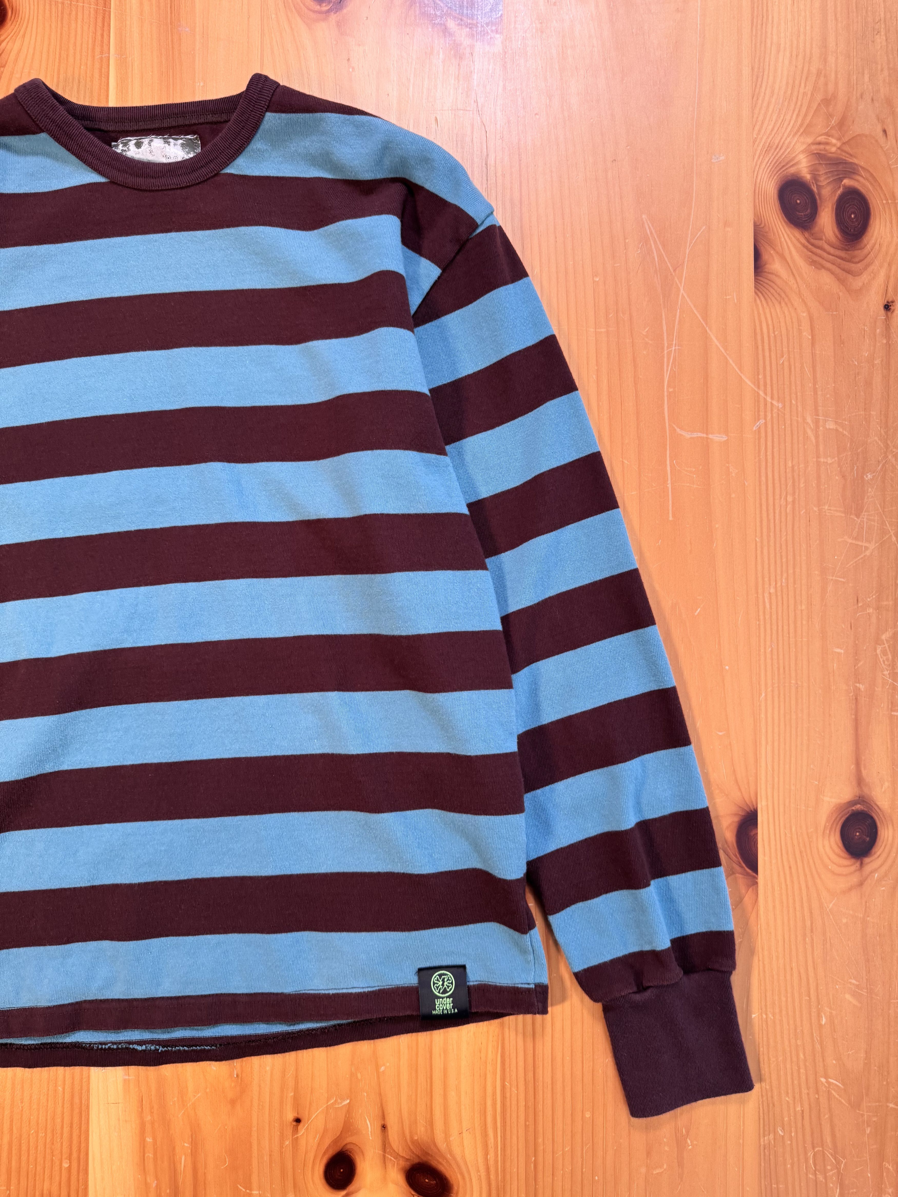 Undercover Undercover FW 2003 Stripe Long sleeve t shirt Size US XL / EU 56 / 4 - 2 Thumbnail