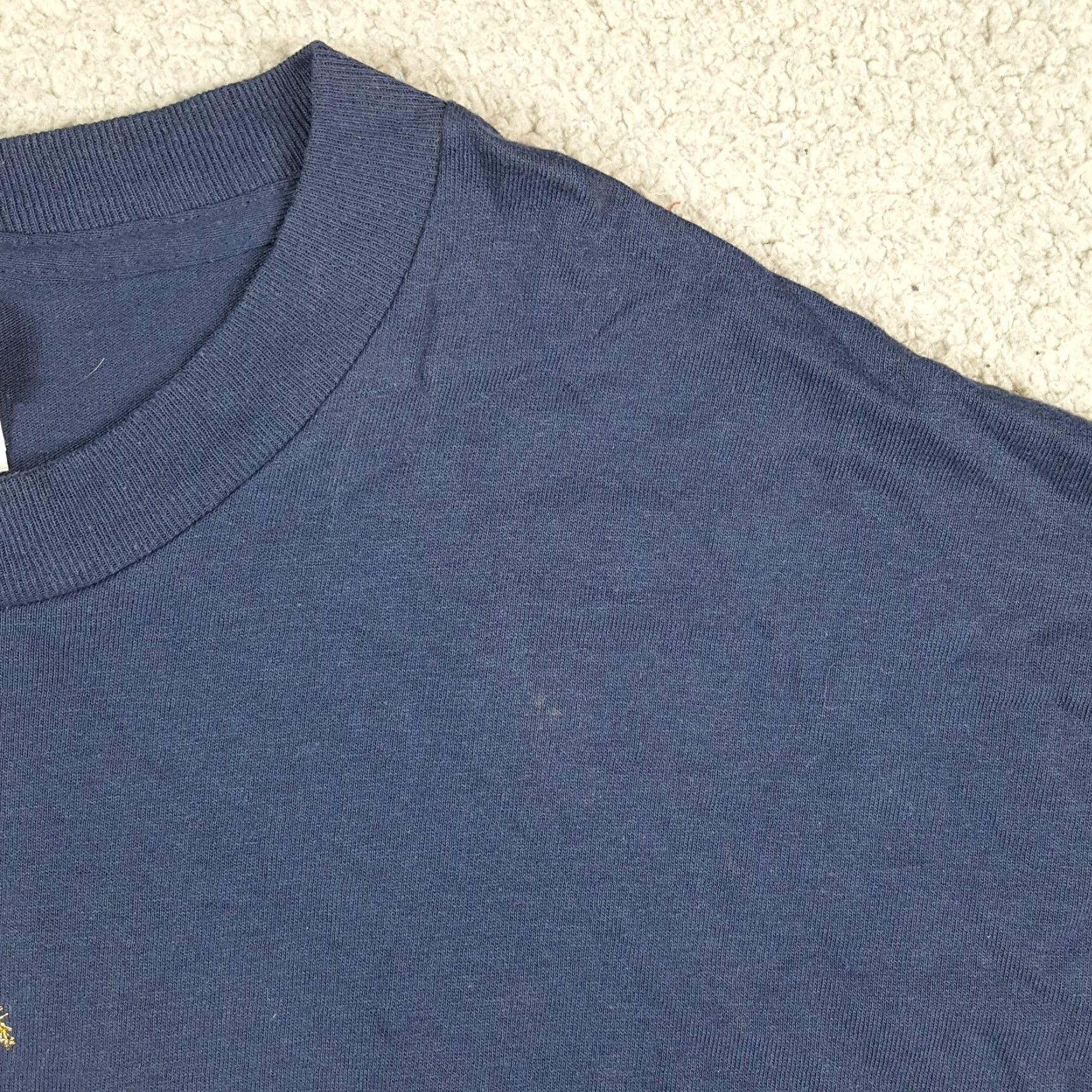 Hanes VINTAGE Honolulu Hawaii T Shirt XL Hanes Crew Neck Short Sleeve Blue 90s Rainbow Beach Palm Tree Size US XL / EU 56 / 4 - 5 Thumbnail