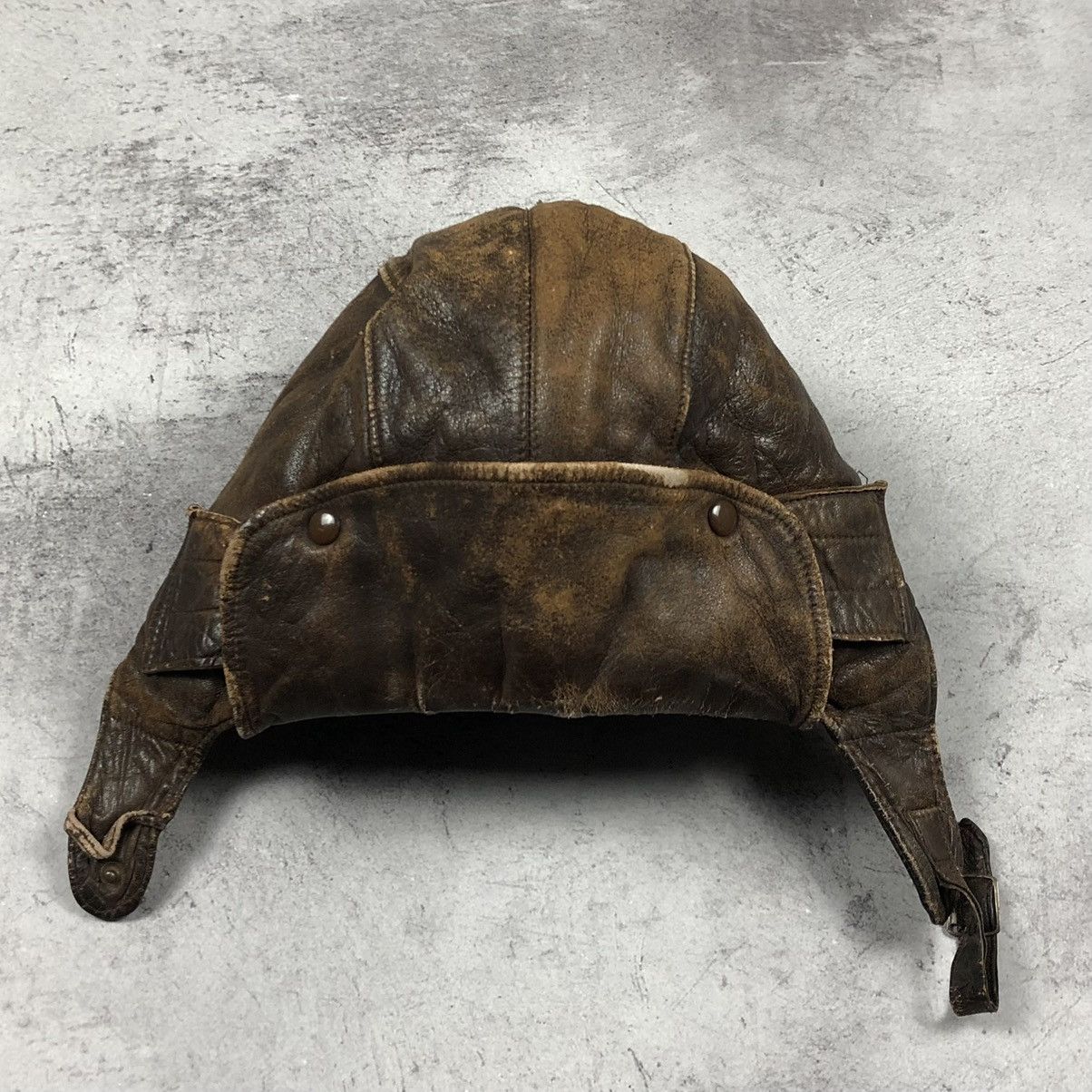 Vintage Rare Vintage 1920s–1930s Leather Aviator Flying Helmet Size ONE SIZE - 19 Thumbnail
