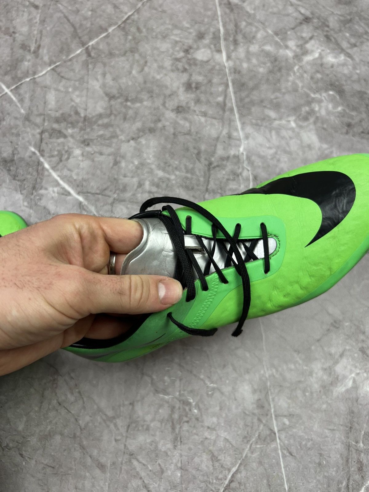 Nike Nike Hypervenom Phatal FG Neo Lime Athletic Soccer Cleat Men Size US 8 / EU 41 - 20 Thumbnail
