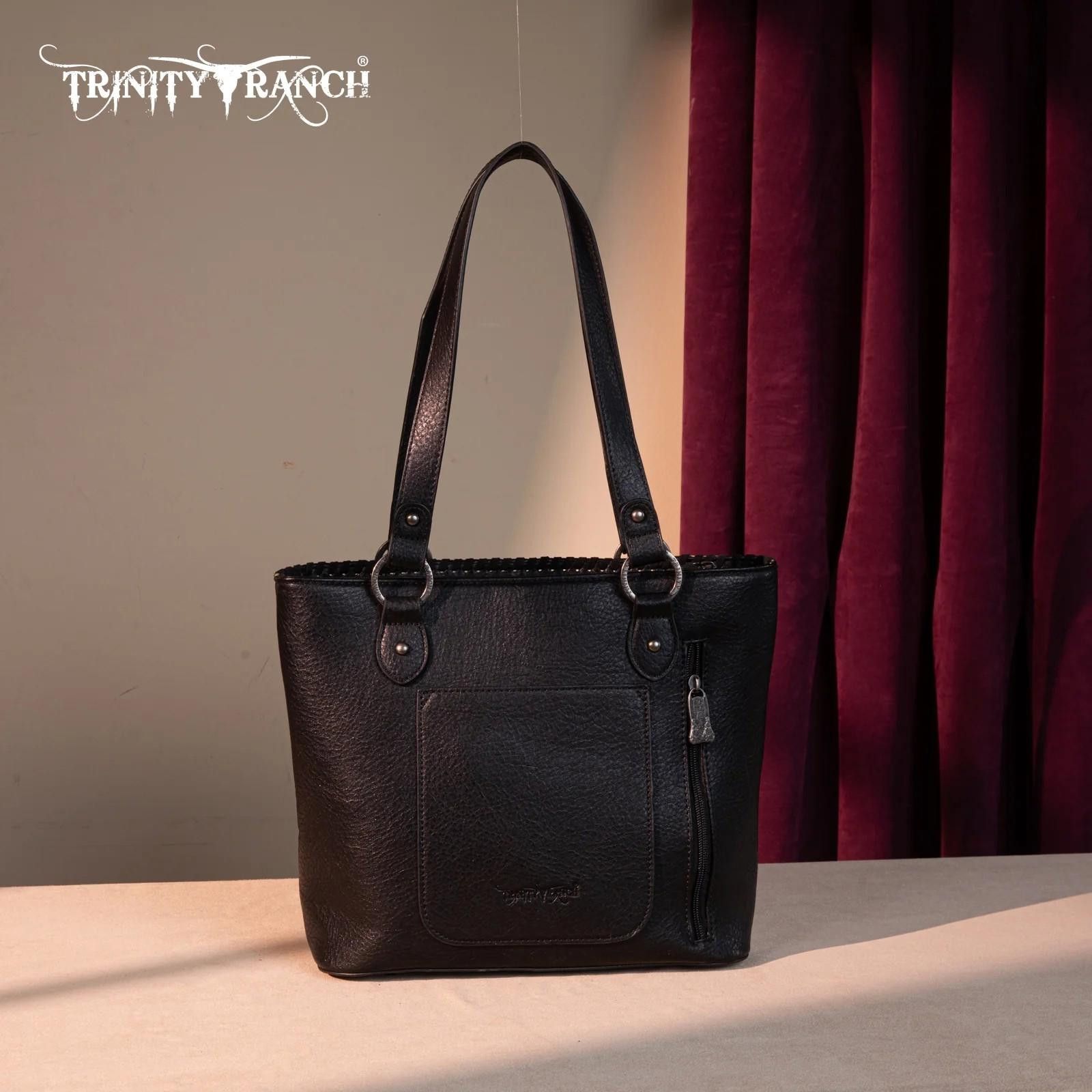 Designer Trinity Ranch Stylish Tote Bag with Fringe Detail Size ONE SIZE - 3 Thumbnail