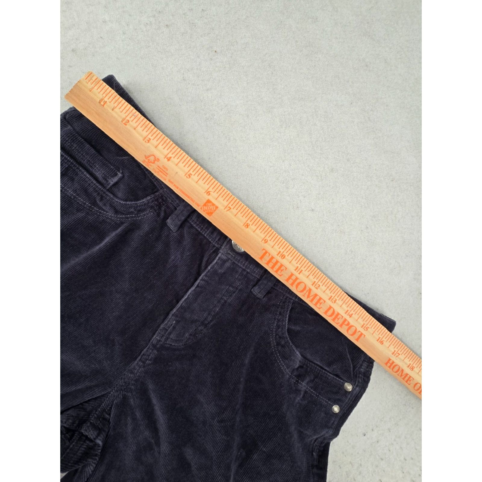Vintage Sonoma Blue Corduroy Pants Women's 10 Straight Leg Flat Front Zip Button Pockets 30in Inseam Regular Rise Vintage: No Size 32" / US 10 / IT 46 - 3 Thumbnail