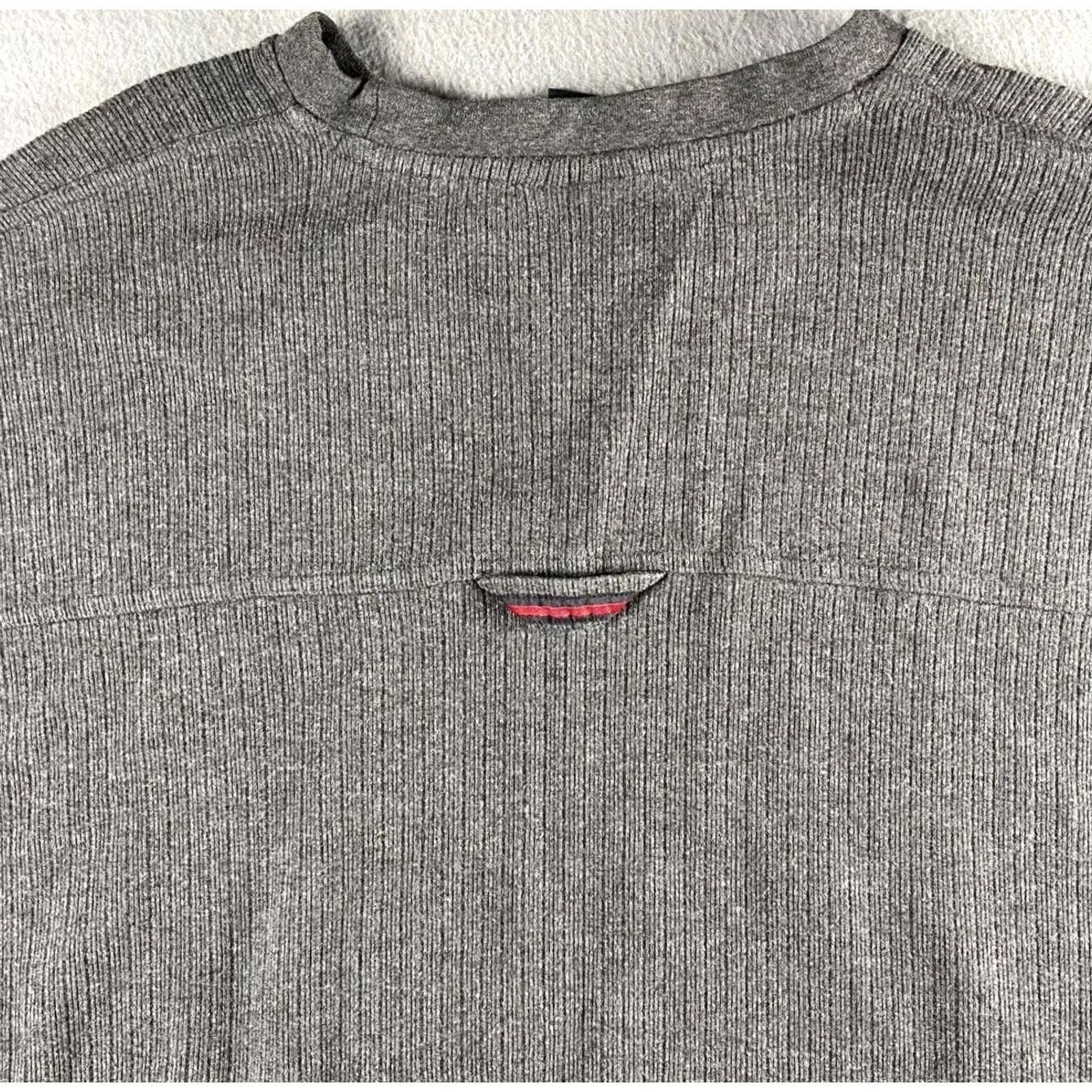 Fubu FUBU Sweatshirt Mens XL Gray Crewneck Logo Ribbed Knit Y2K Preppy Streetwear Size US XL / EU 56 / 4 - 7 Thumbnail