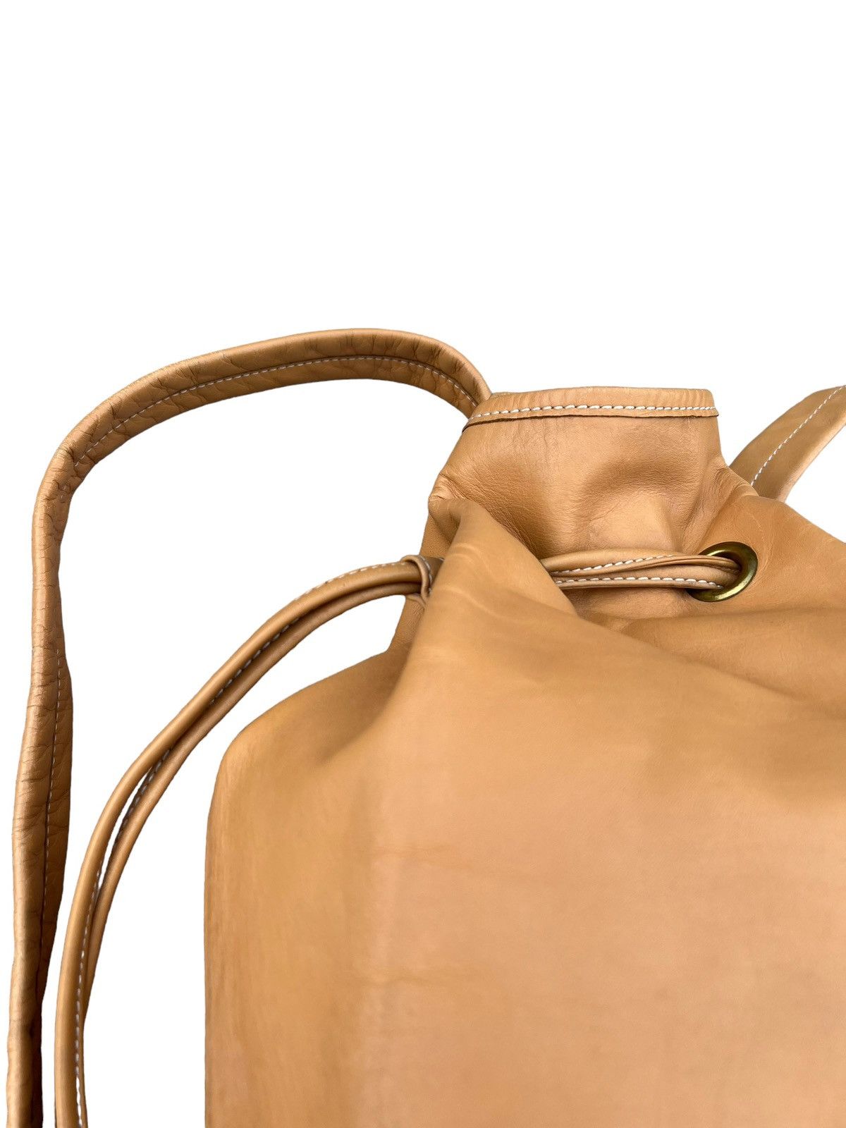 Leather Vintage Upla Paris Leather Backpack Bag Size ONE SIZE - 10 Thumbnail