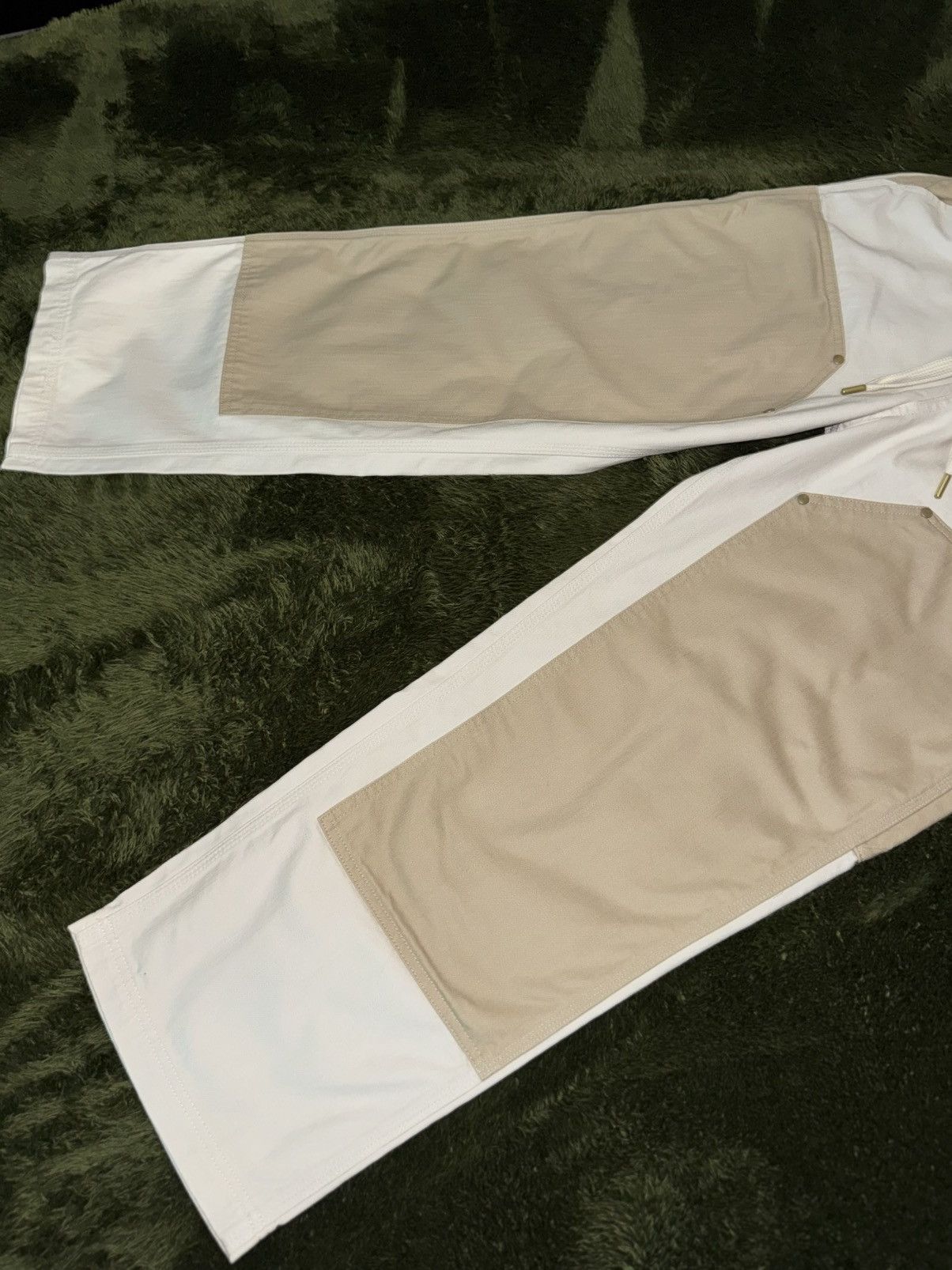 Puma × Rhude [L] PUMA x Rhude rhuigi Heavy Cotton Double Knee Pants beige Size US 36 / EU 52 - 5 Thumbnail