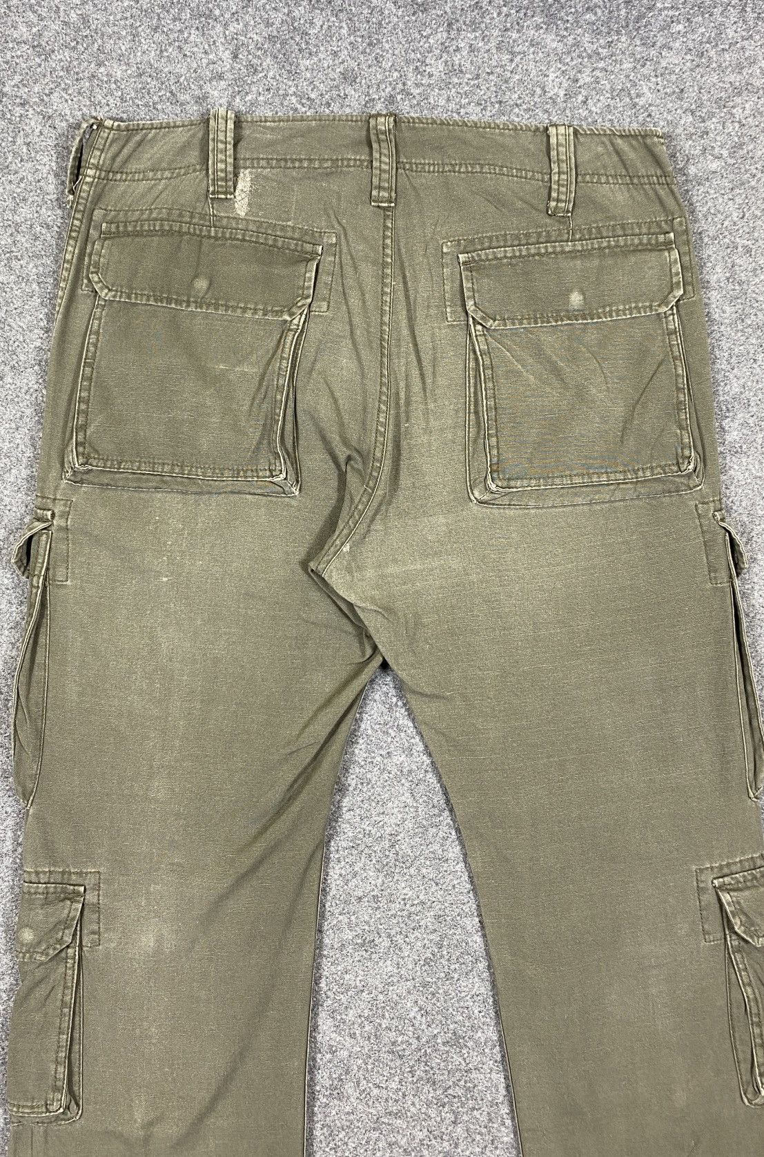 Purple Brand Vintage’90s🔥Purple&Yellow🔥Fade Green Army Cargo Pants Size US 36 / EU 52 - 11 Thumbnail