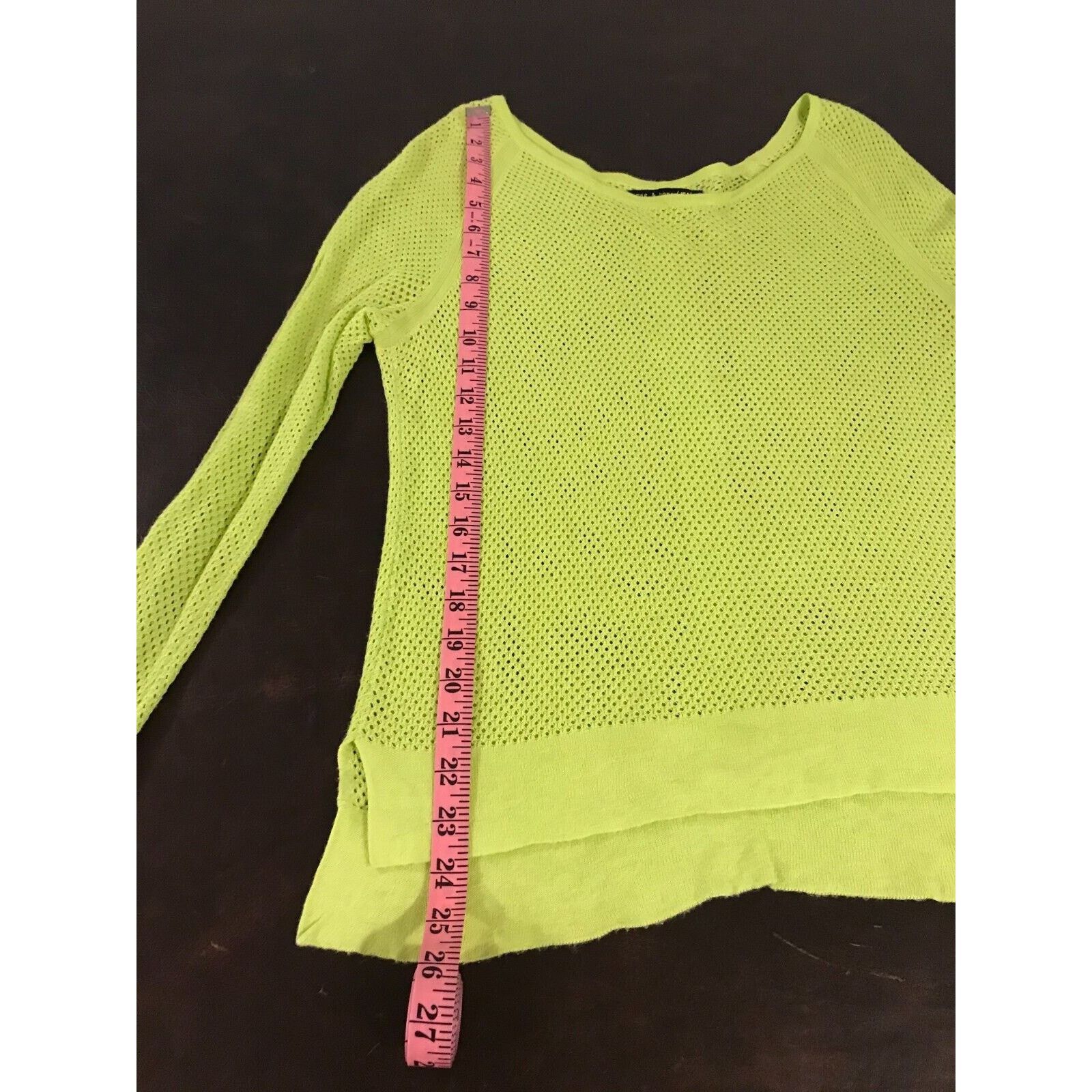 Rag & Bone Rag & Bone Katya Neon Lime Green Long-Sleeve Sweater - Small Size S / US 4 / IT 40 - 5 Thumbnail