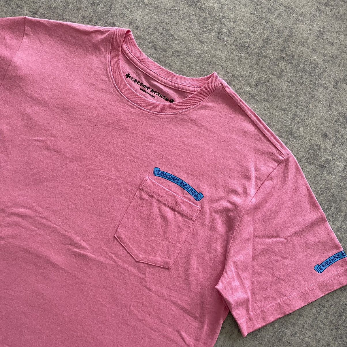 Chrome Hearts CHROME HEARTS Scroll Logo T-Shirt PINK Size XL / US 12-14 / IT 48-50 - 3 Thumbnail