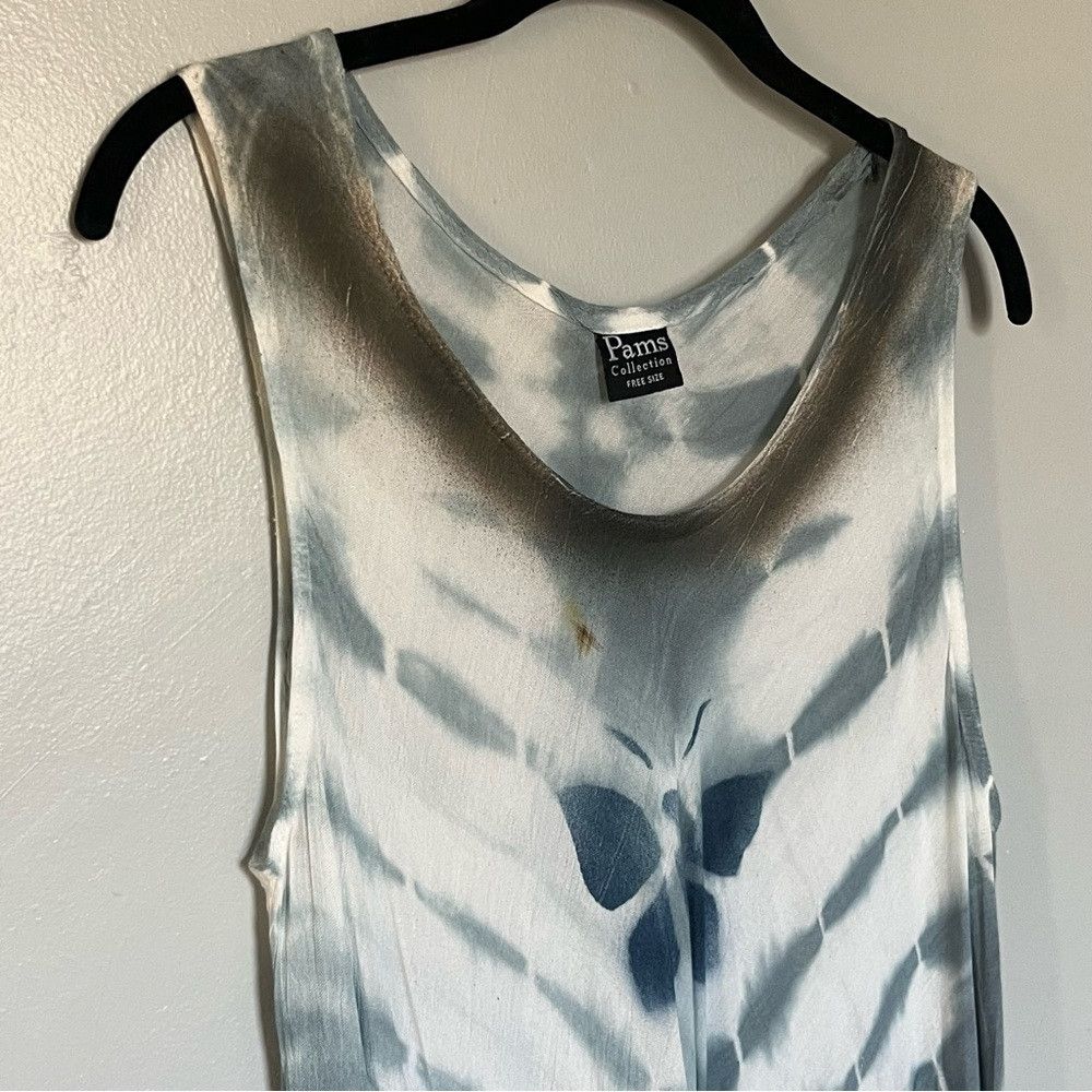 Other Tie Dye Butterfly Sleeveless Dress White Medium Large XL Size ONE SIZE - 1 Thumbnail