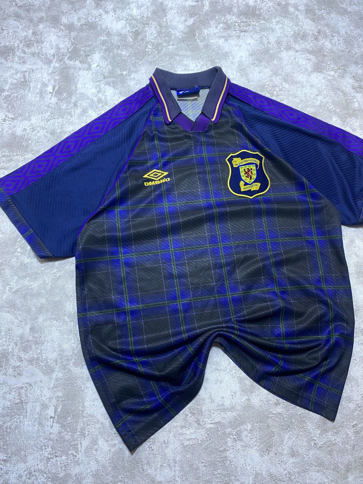 Umbro Vintage 1996 Scotland Away Shirt Umbro Tartan Pattern Rare Size US L / EU 52-54 / 3 - 2 Thumbnail
