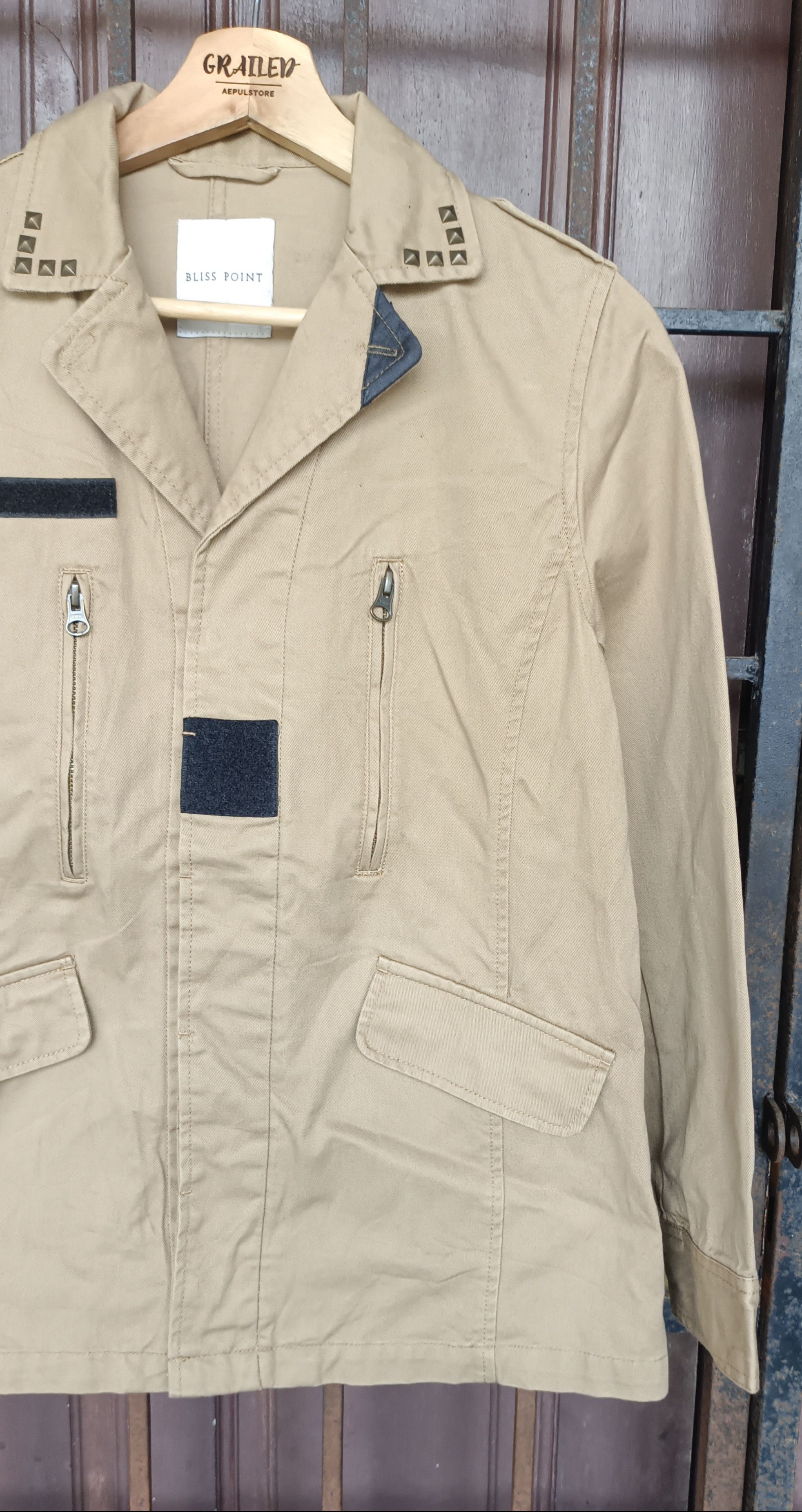 Japanese Brand Vintage🔥 Bliss Point Military Spark Button Jacket Size US S / EU 44-46 / 1 - 6 Thumbnail