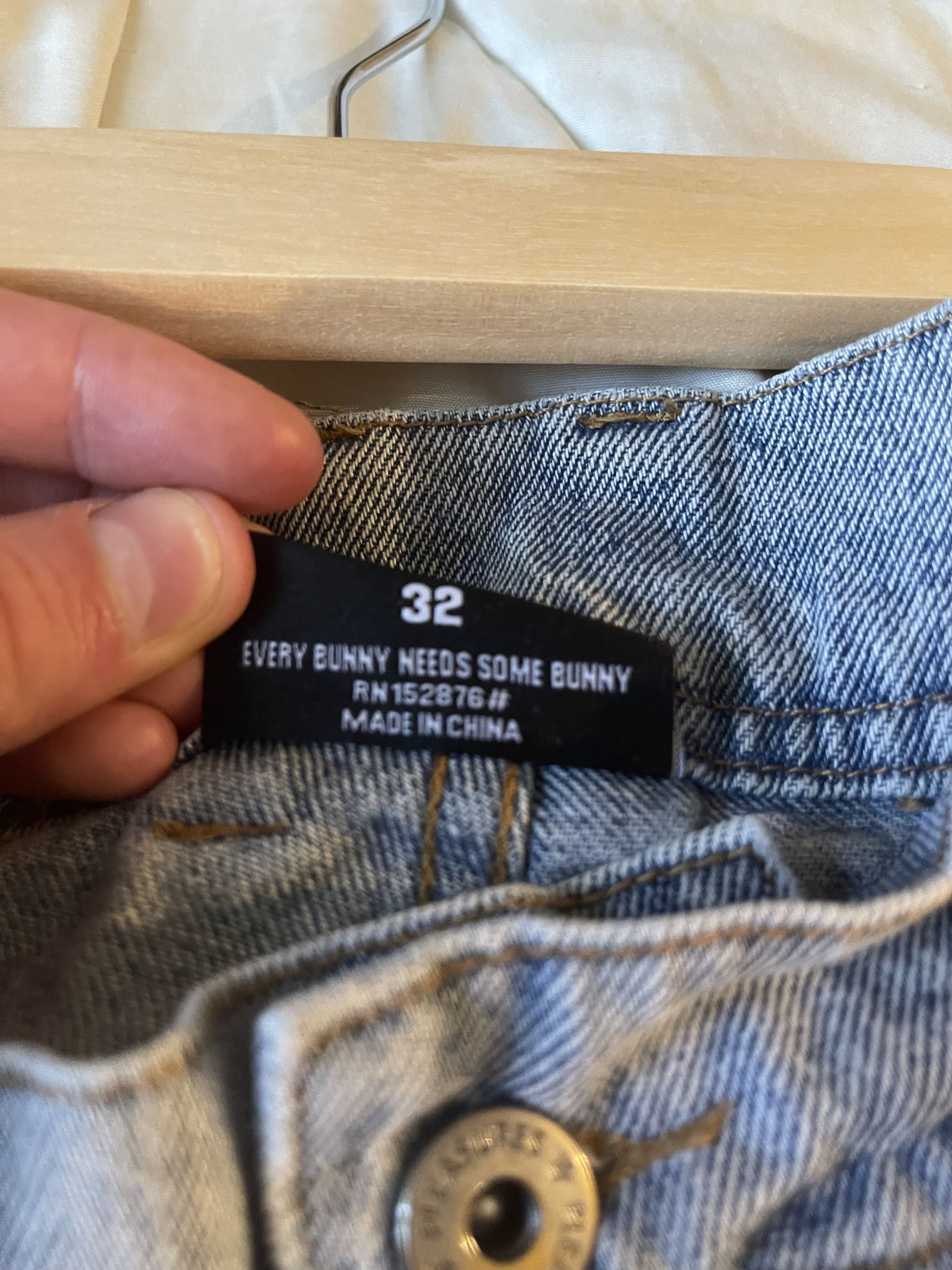 Playboy × Pleasures Pleasures Playboy Jeans (light blue) Size US 32 / EU 48 - 4 Thumbnail