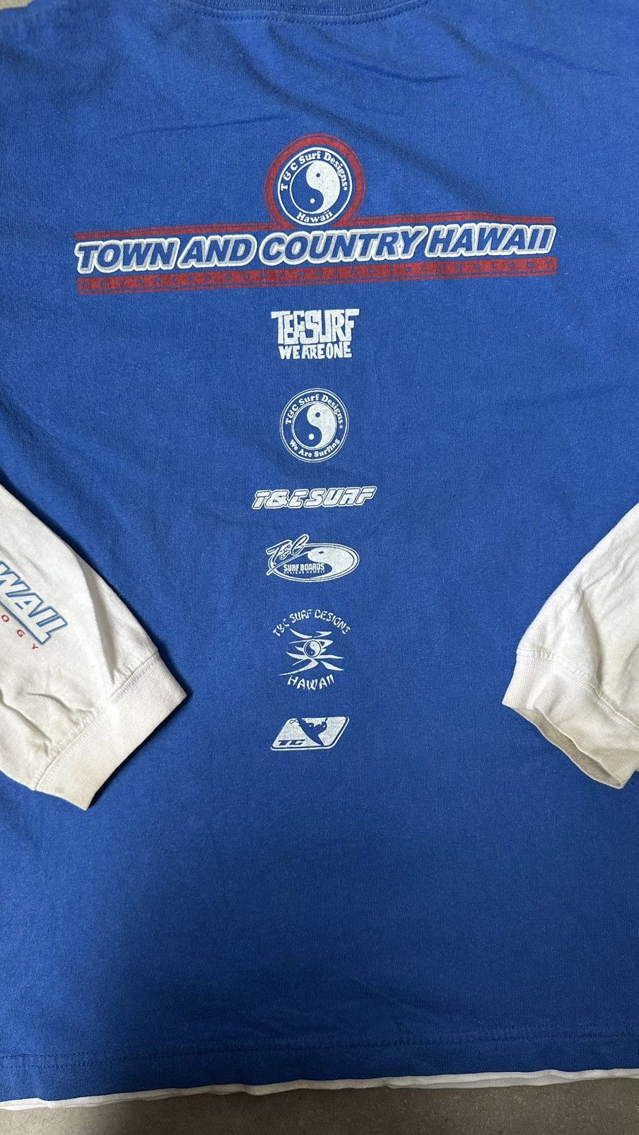 Vintage VINTAGE Y2K T&C SURF DESIGNS LONG SLEEVE TEE Size US S / EU 44-46 / 1 - 8 Thumbnail