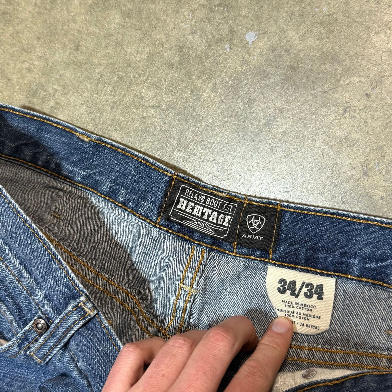 Ariat Ariat Relaxed Bootcut Heritage Jeans 34x34 Size US 34 / EU 50 - 5 Thumbnail