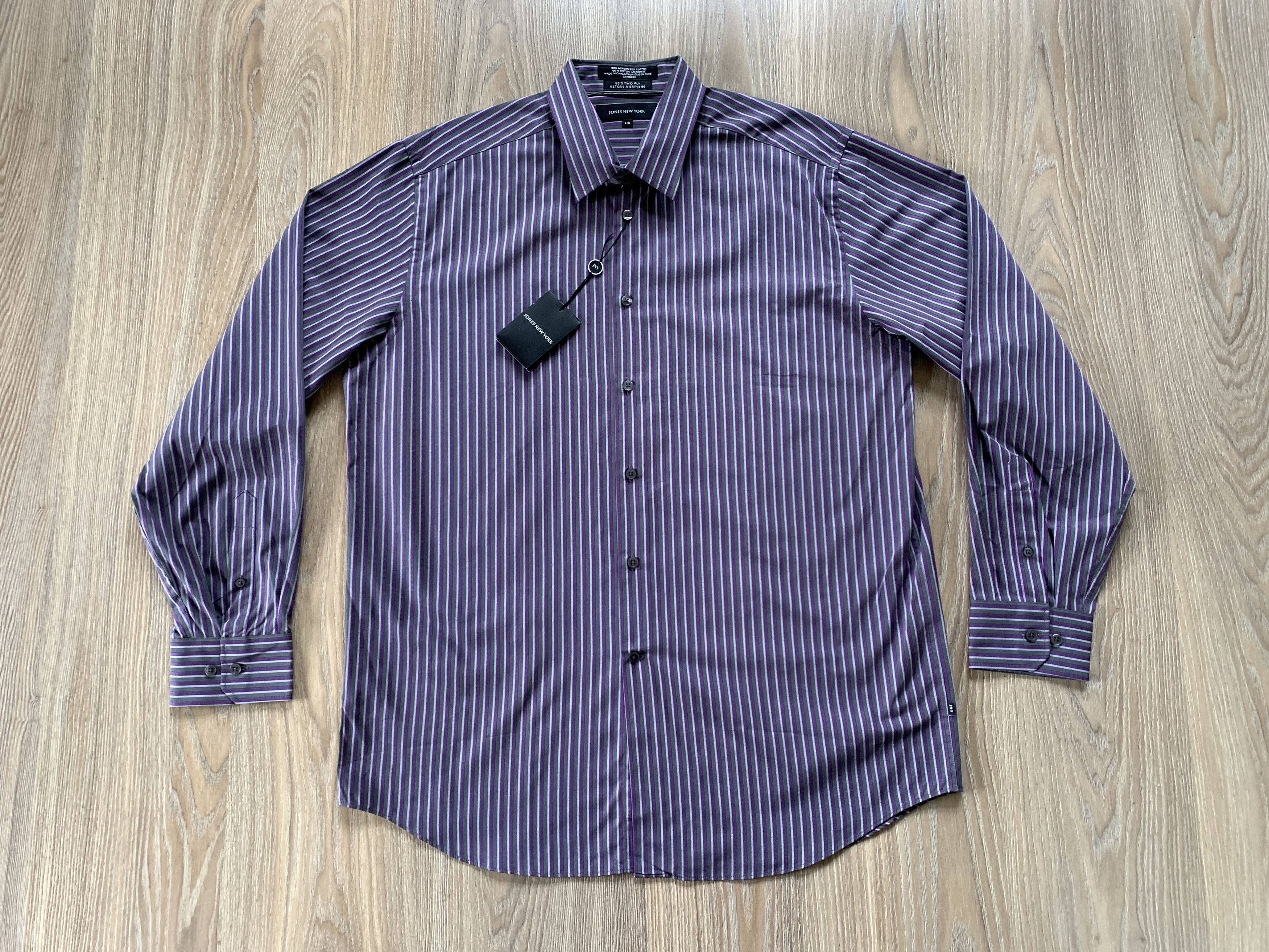 Jones New York Jones New York New Cotton Stripe Shirt Size US L / EU 52-54 / 3 - 2 Thumbnail