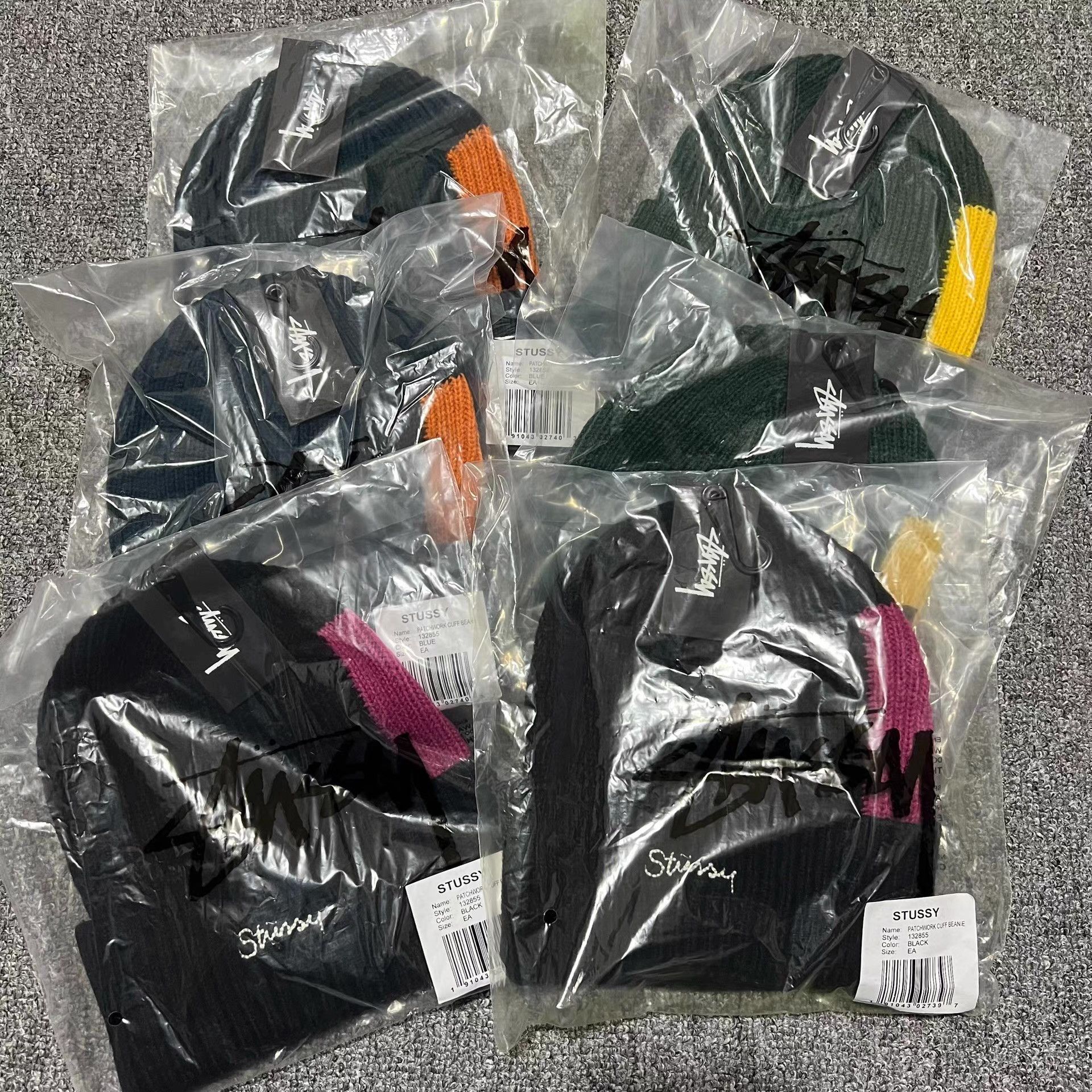 Stussy Stussy vintage contrast patch embroidered knit beanie Q7 Size ONE SIZE - 2 Thumbnail