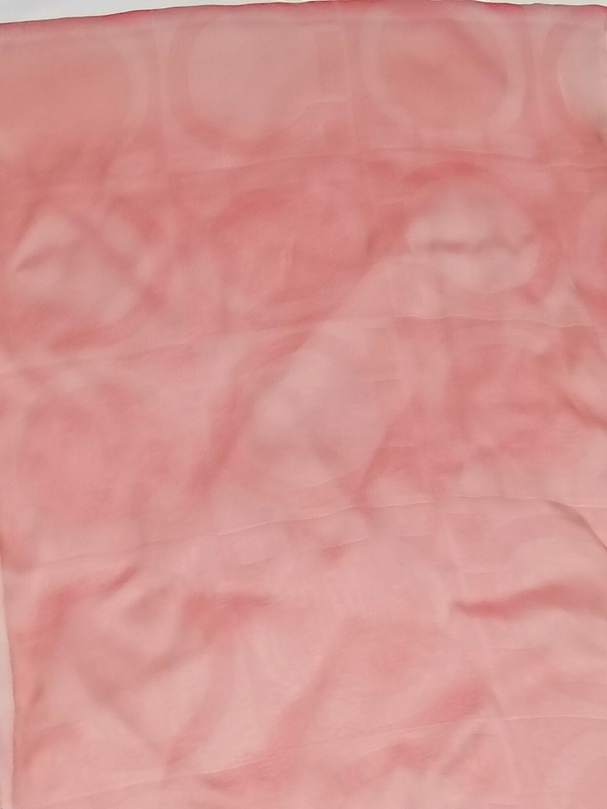 Salvatore Ferragamo SALVATORE FERRAGAMO Monogram Logo Peach Pink Rose Silk Scarf Size ONE SIZE - 9 Thumbnail