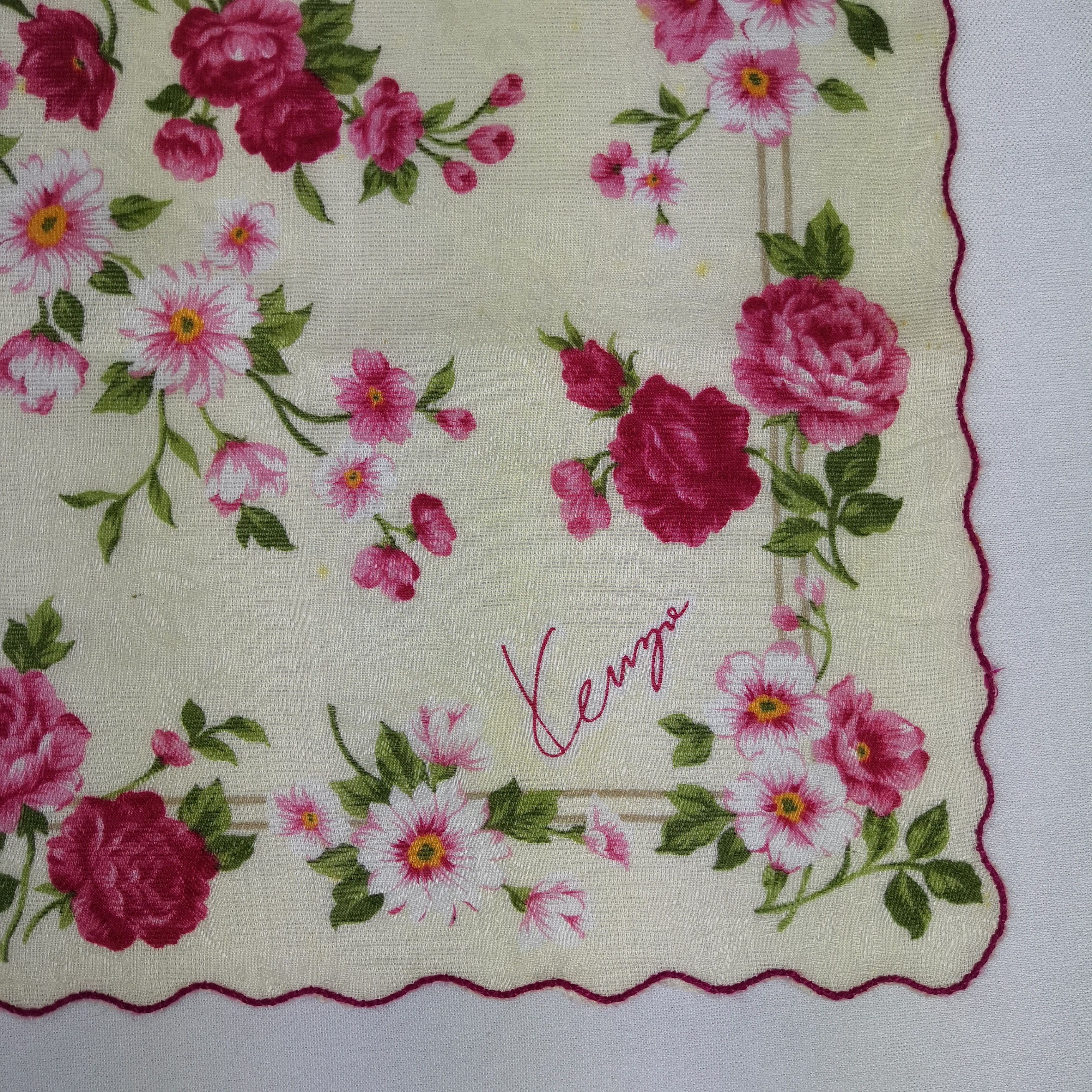 Kenzo Vintage Kenzo Handkerchief Pocket Square Bandana Size ONE SIZE - 3 Thumbnail