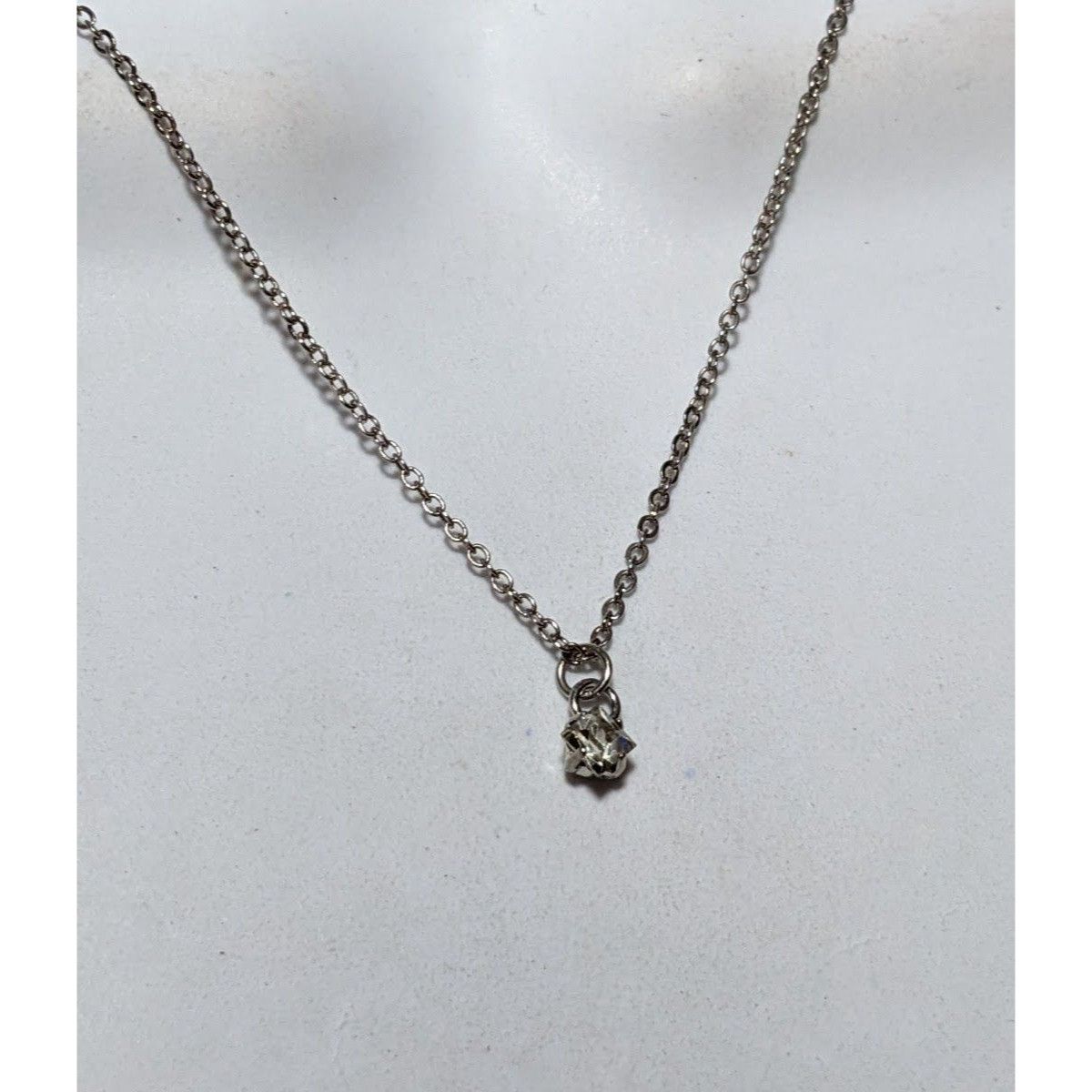 Other Minimalist Offset Square Gemmed Pendant Necklace Size ONE SIZE - 6 Thumbnail