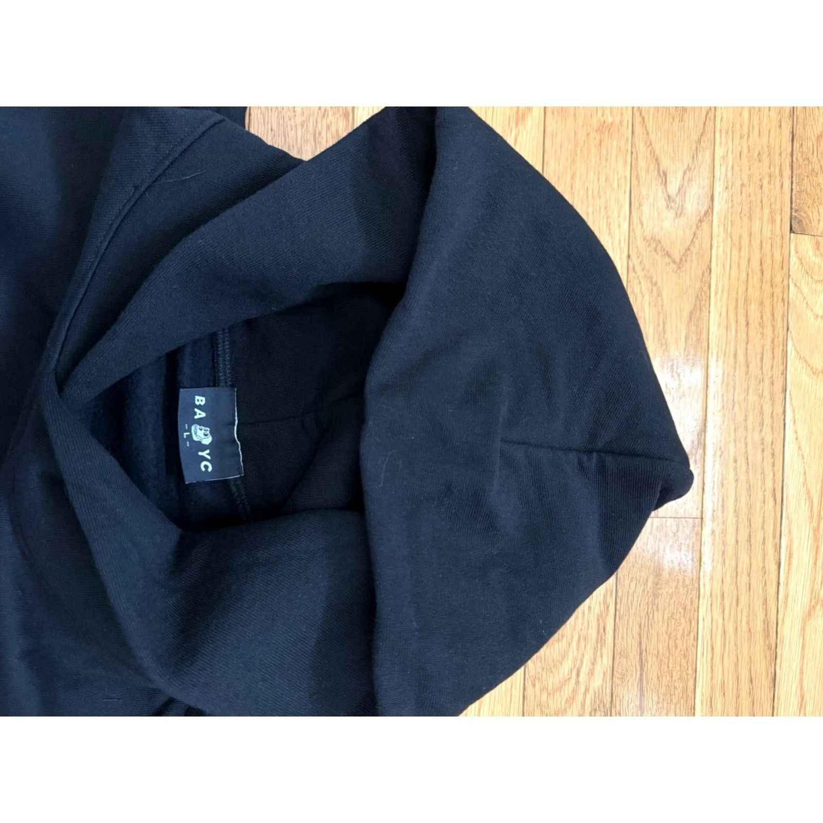 Vintage BAYC Bored Ape Yacht Club Hoodie Black Mens Size Large Pullover University Logo Embroidered long sleeve Size US L / EU 52-54 / 3 - 3 Thumbnail