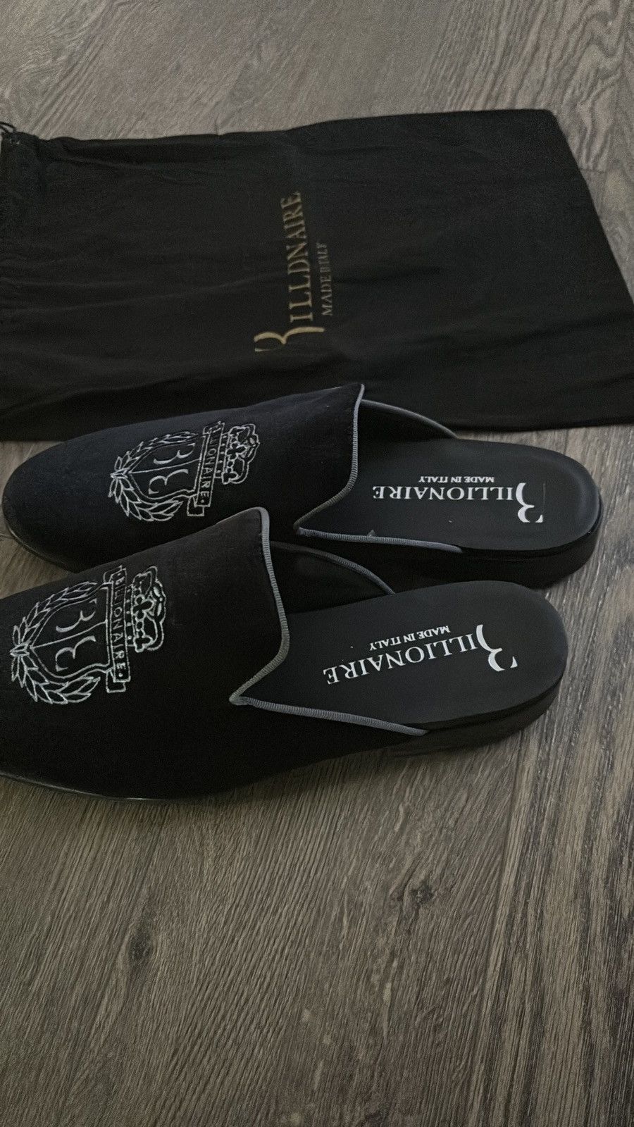 Billionaire Couture × Philipp Plein Velvet Half Loafers NWB Black | NWB 42 (9 US) Size US 9 / EU 42 - 10 Thumbnail