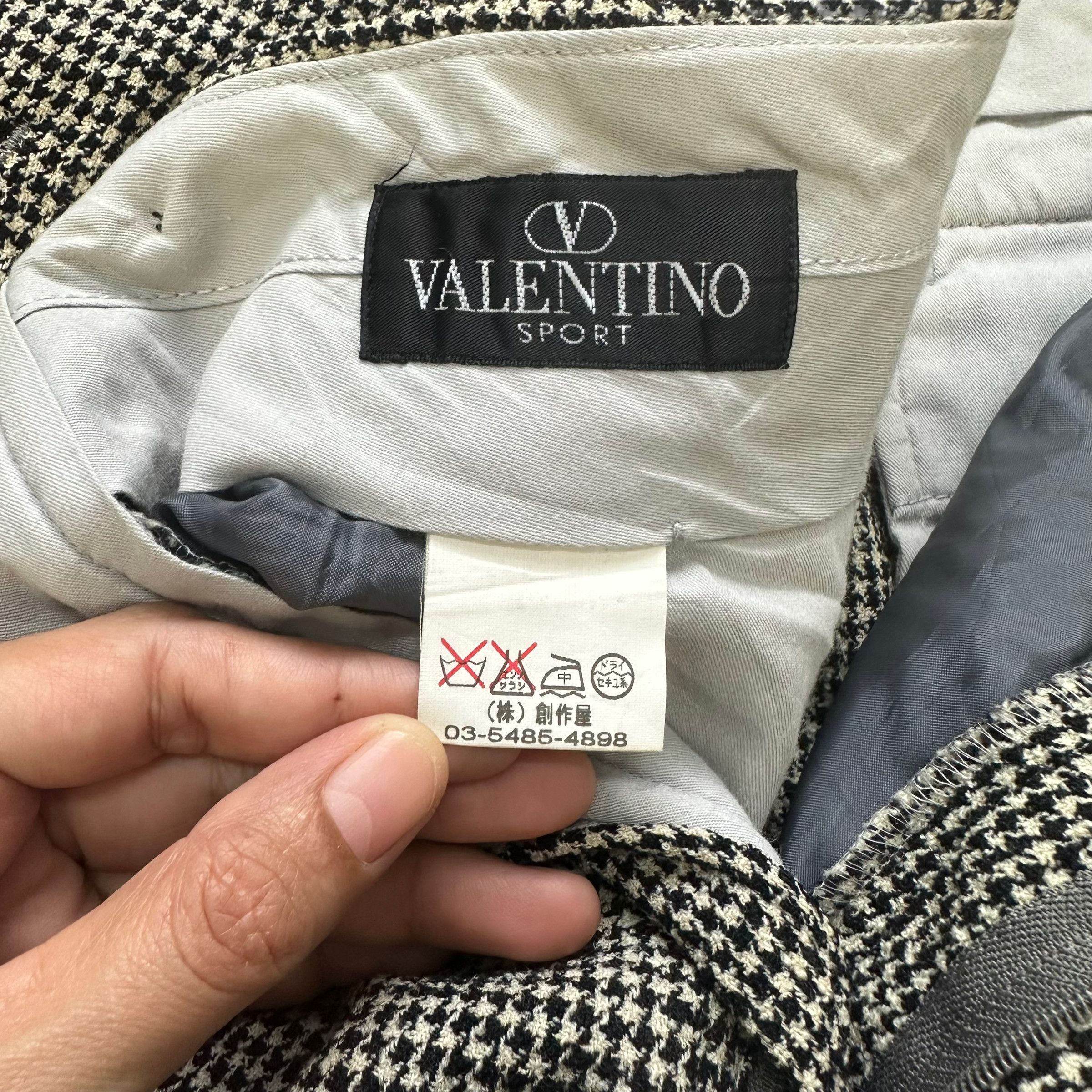 Valentino VALENTINO SPORT HOUNDSTOOTH WOOL TROUSERS #7894-188 Size US 36 / EU 52 - 7 Thumbnail