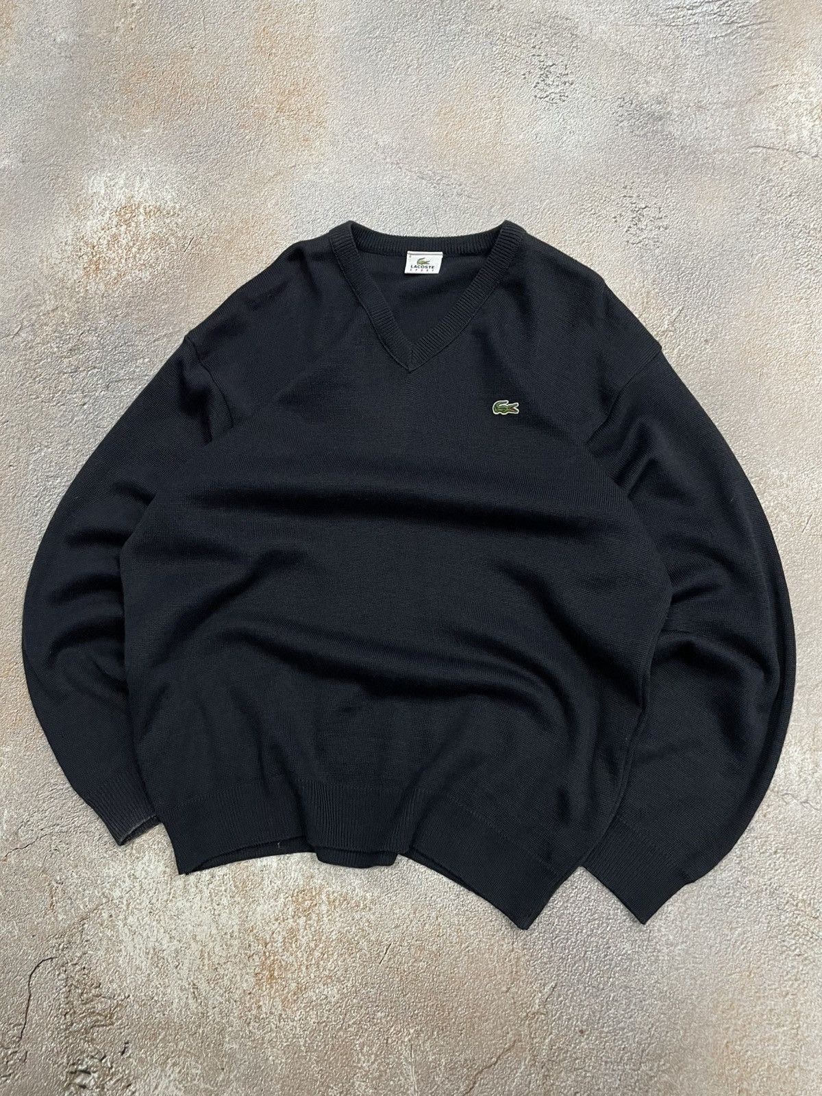 Lacoste Vintage Lacoste Navy Wool Knit Sweater Size US XL / EU 56 / 4 - 2 Thumbnail