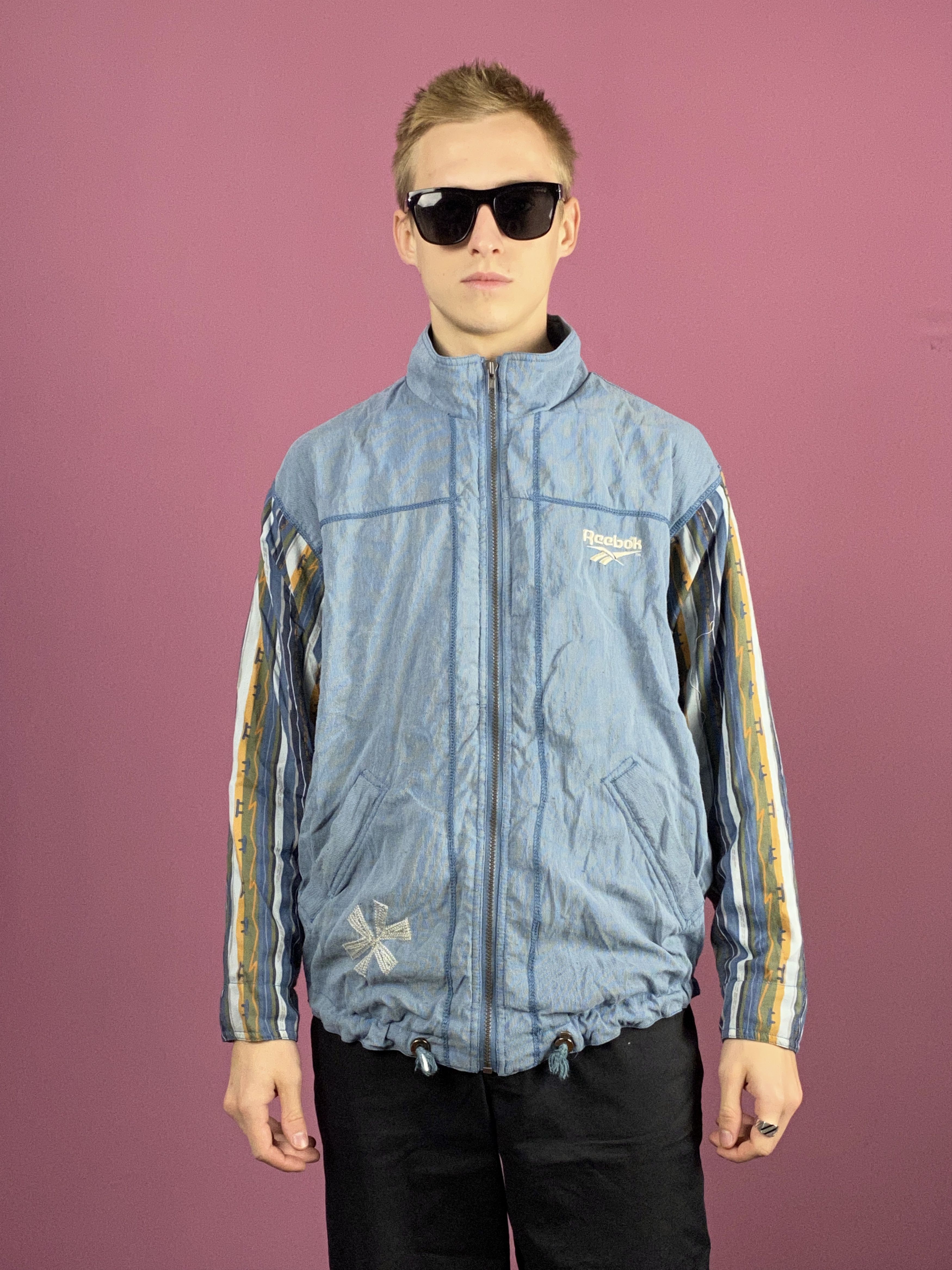 Reebok × Vintage 90s Reebok Vintage Men's Track Jacket - M Size US M / EU 48-50 / 2 - 1 Thumbnail
