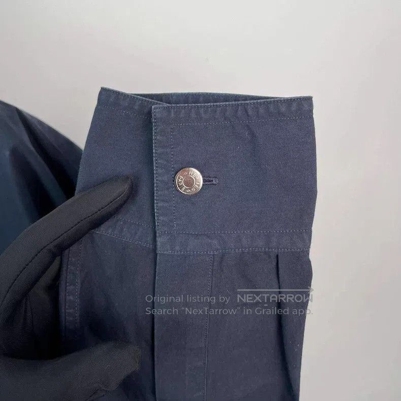 Hermes Hermes Big Pockets Asymmetrical Denim Shirt Size US XXS / EU 40 - 7 Thumbnail