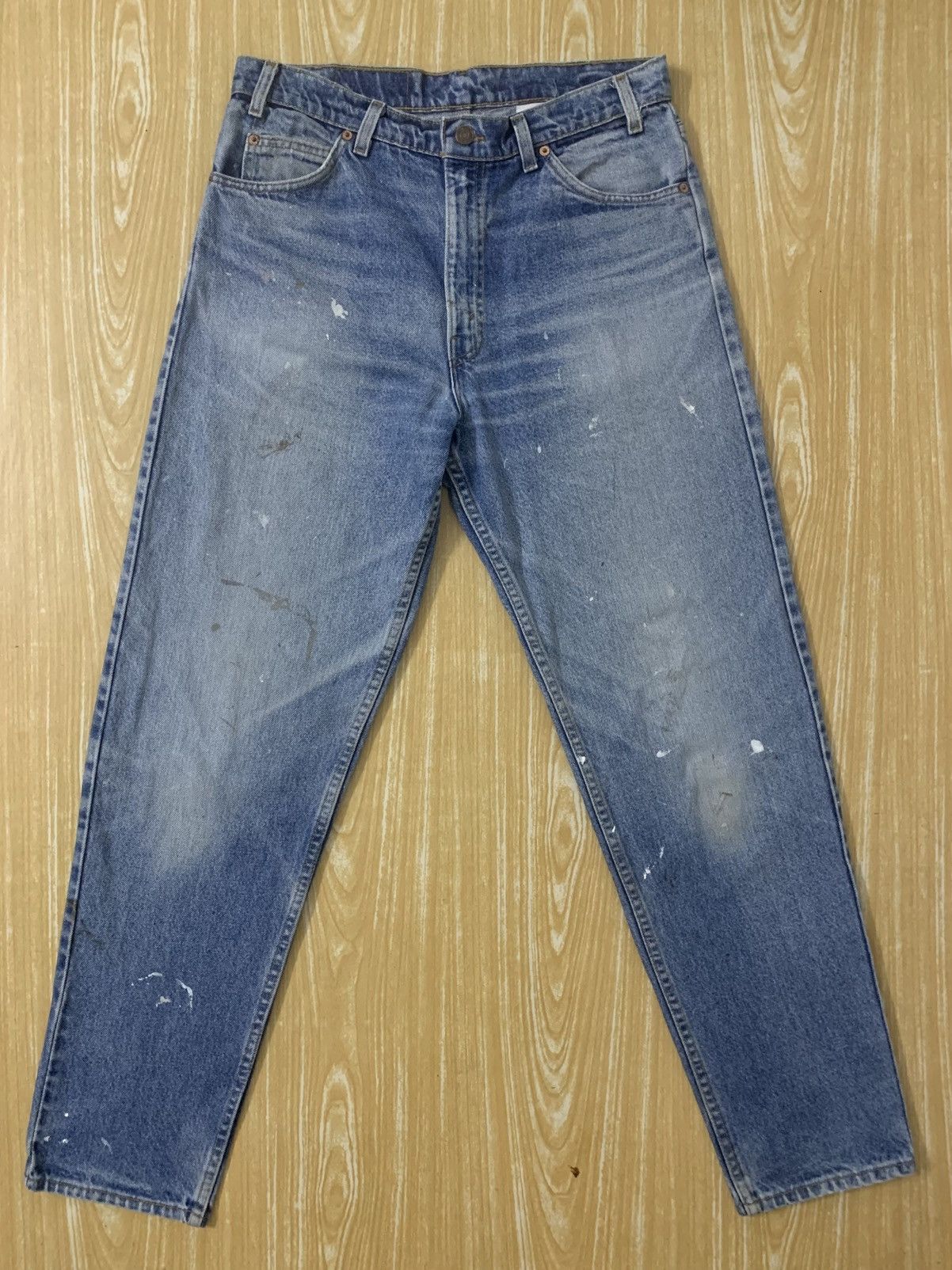 Levi's Vintage painted & dirty Levi’s Orange Tab Made In USA Size US 32 / EU 48 - 2 Thumbnail