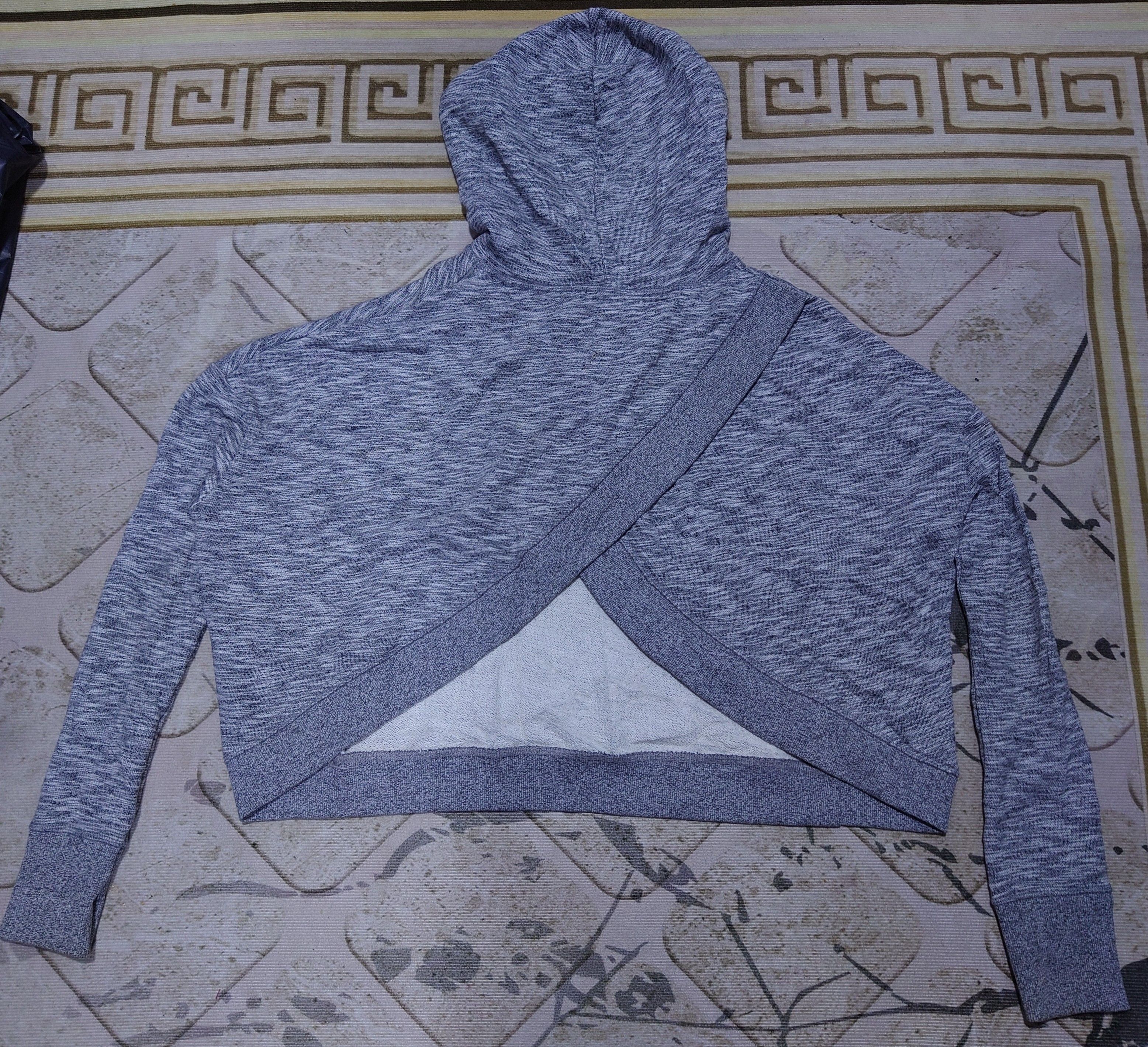 Acne Studios Acne Studios Gray Joghy Cropped Logo Hoodie Size L / US 10 / IT 46 - 3 Thumbnail