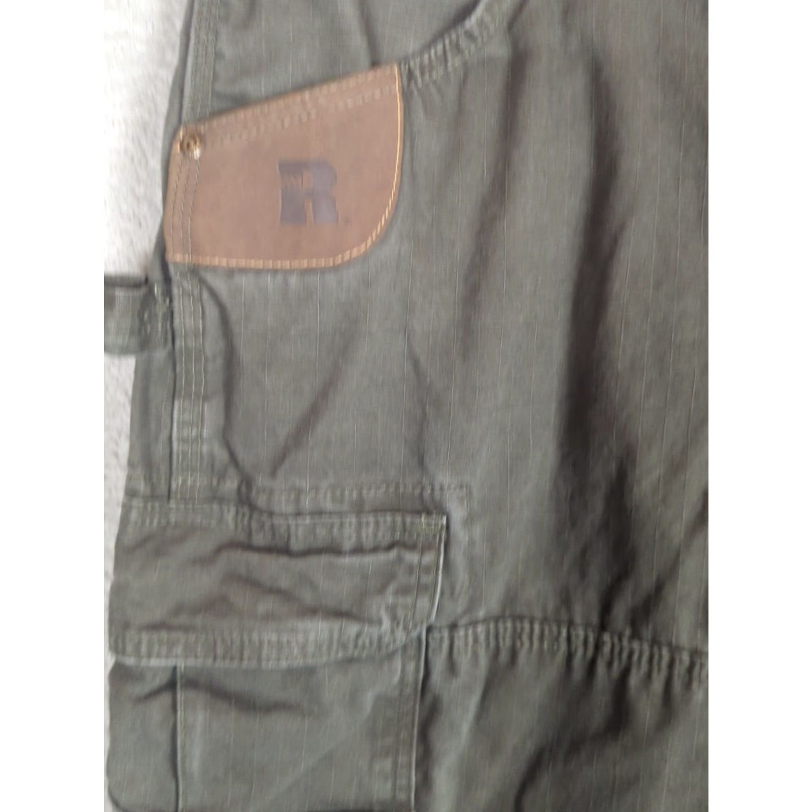 Wrangler Wrangler Riggs Pants Mens 32x30 Moss Green Ripstop Cargo Double Knee Workwear Size US 32 / EU 48 - 4 Thumbnail