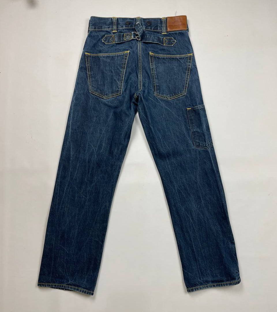 image of Pike Brothers Raw Denim Jeans Men's 32/34 Selvedge in Blue