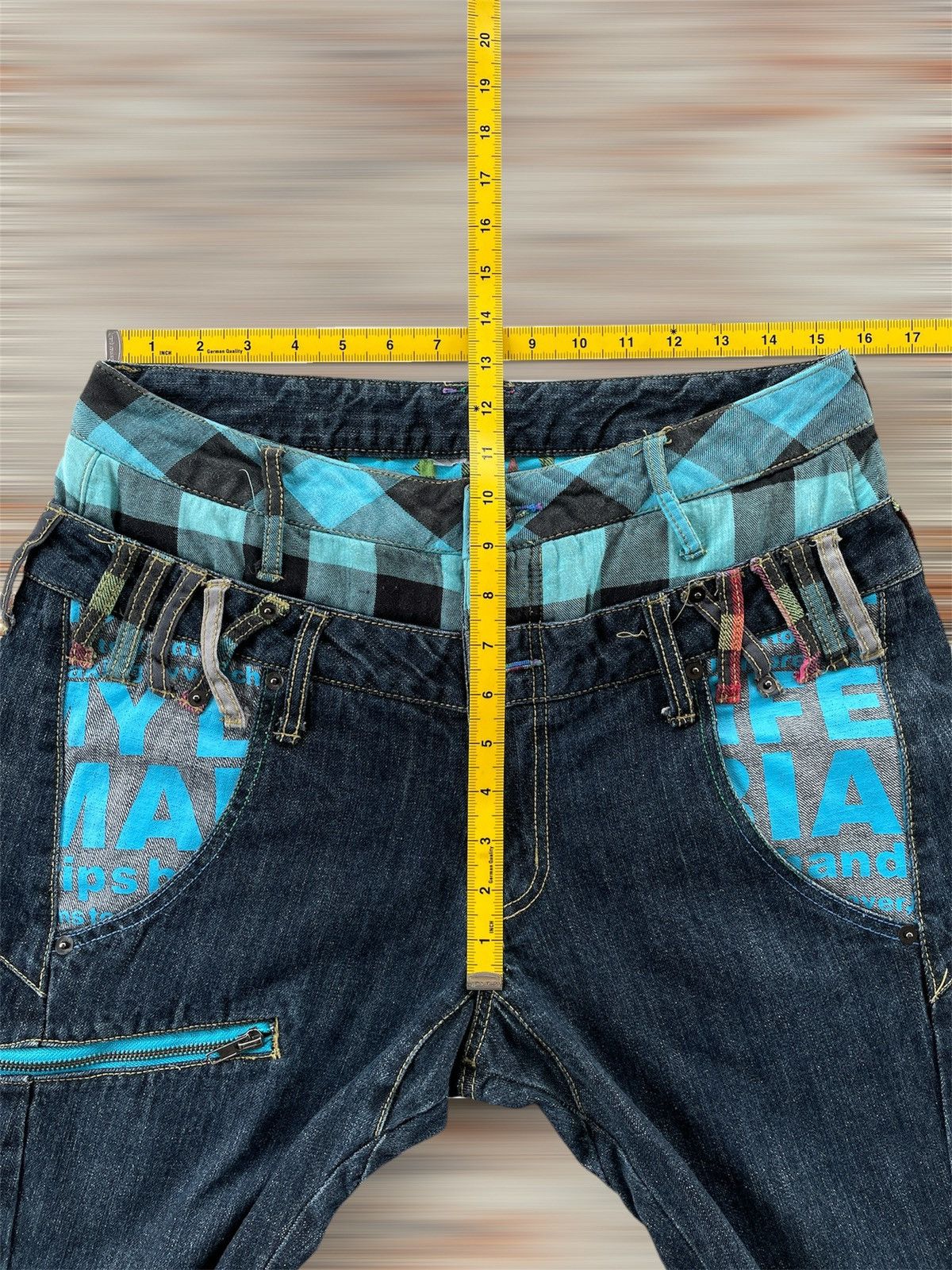 Designer × Japanese Brand DOUBLE WAIST JEANS Size US 31 - 11 Thumbnail