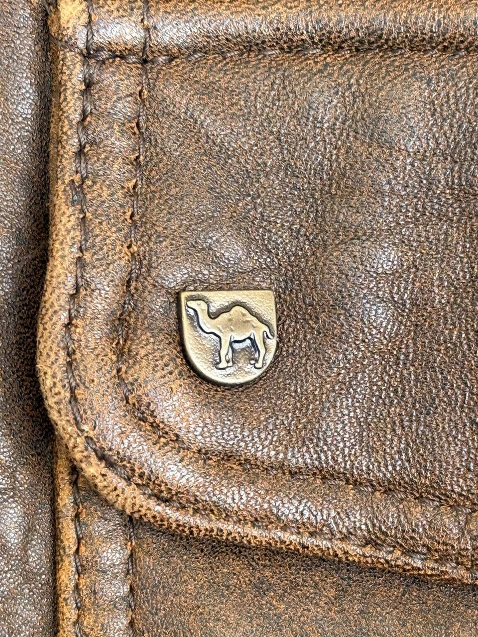 Vintage Vintage 90s Oversized Brown Flight Leather Bomber Jacket Size US XL / EU 56 / 4 - 5 Thumbnail