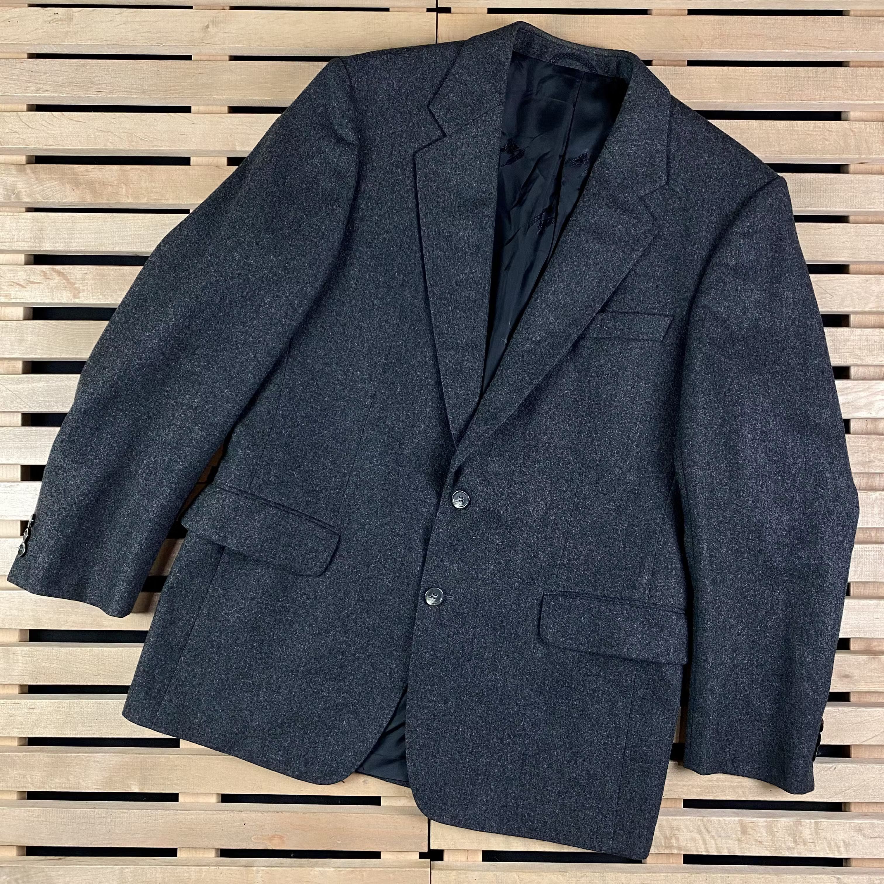 Burberry × Vintage Mens Blazer Jacket Burberrys Vintage Size 50 Size 50R - 1 Thumbnail