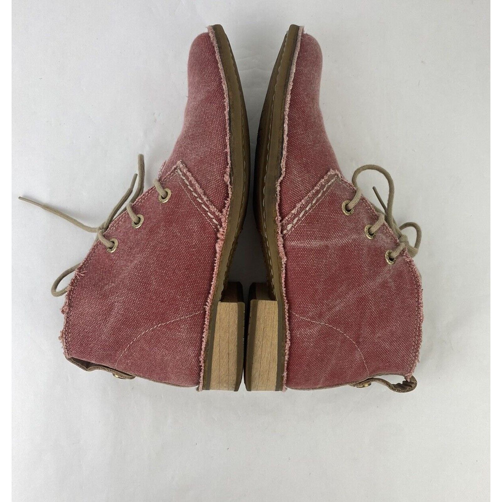 Other Bussola Sevilla Canvas Chukka Raw Fringed Ankle Boots 38 Size US 8 / IT 38 - 8 Thumbnail