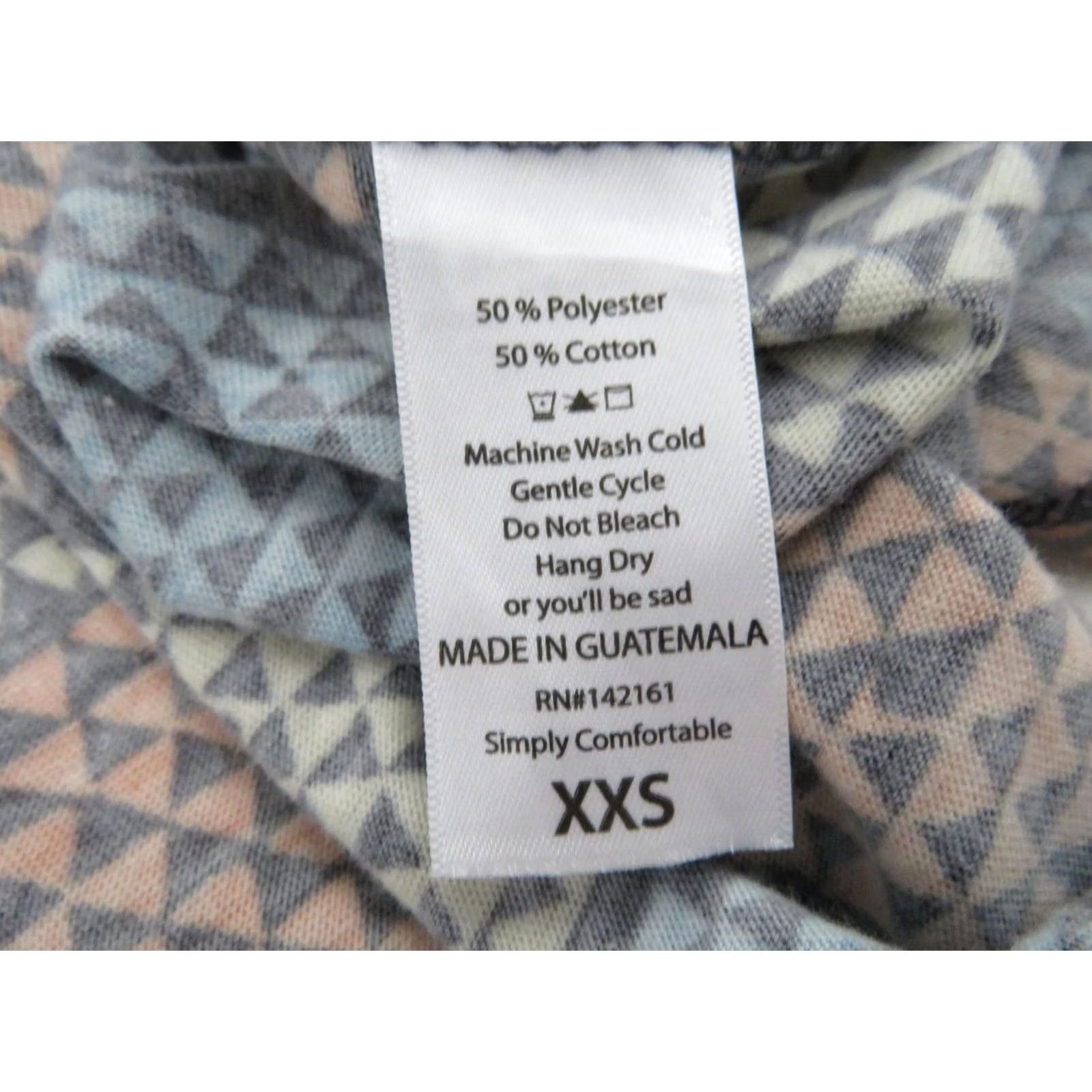 Vintage LuLaRoe Dress Womens 2XS Carly XXS Swing High Low All Over Print Stretch Geometric Size XXS / US 00 / IT 34 - 5 Thumbnail